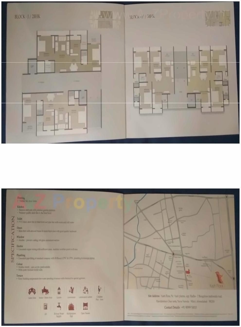 Layout of real estate project Yash Flora located at Nikol, Ahmedabad, Gujarat
