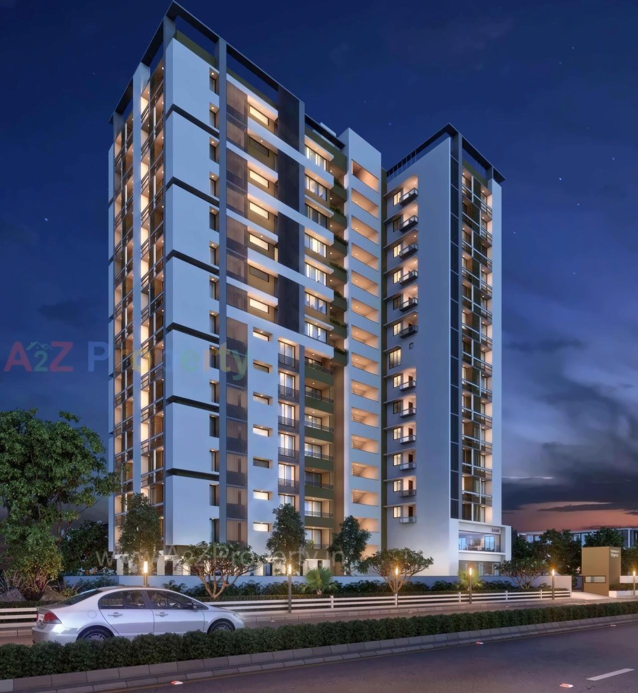 3D Elevation of real estate project Yashasvi Elegance located at Memnagar, Ahmedabad, Gujarat