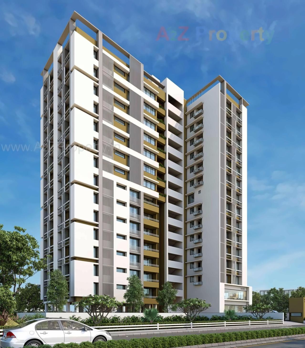 3D Elevation of real estate project Yashasvi Elegance located at Memnagar, Ahmedabad, Gujarat
