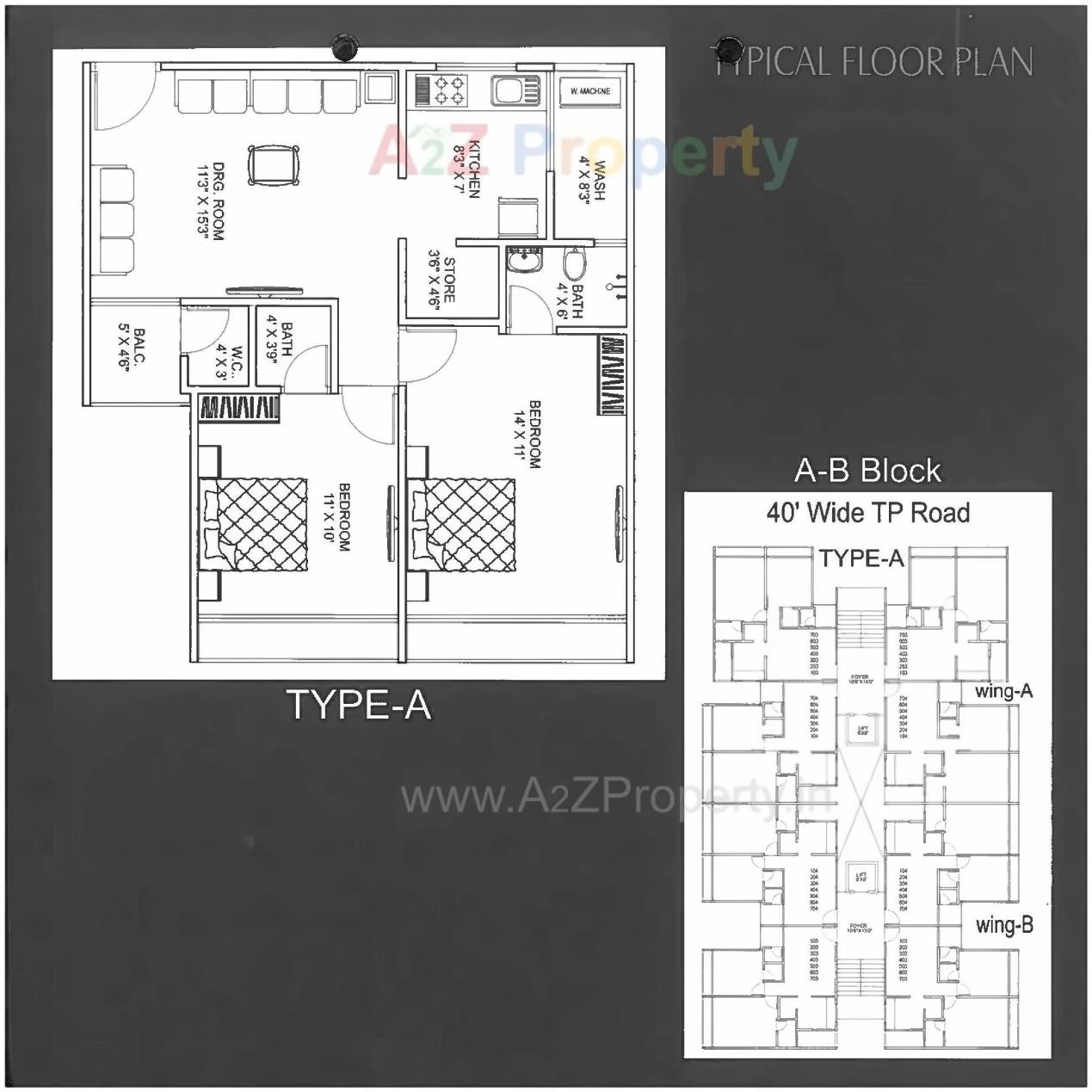 Layout of real estate project Yasrab Residency located at Sarkhej, Ahmedabad, Gujarat