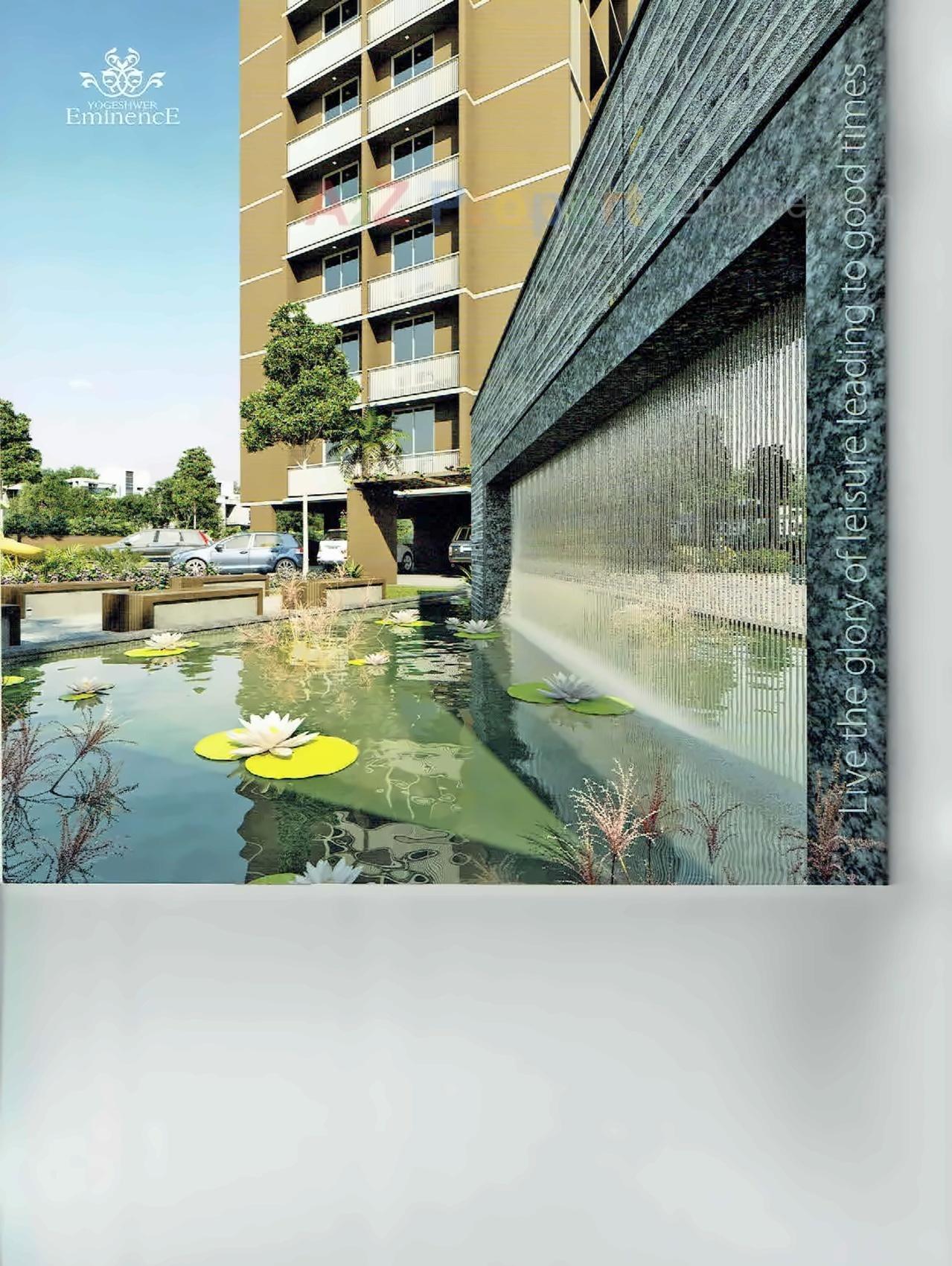 3D Elevation of real estate project Yogeshwar Eminence located at Vadaj, Ahmedabad, Gujarat