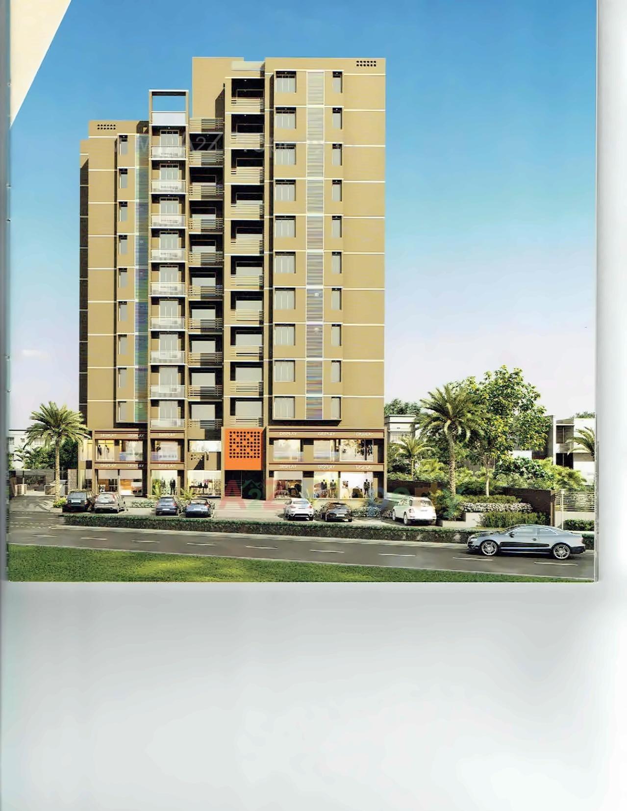 3D Elevation of real estate project Yogeshwar Eminence located at Vadaj, Ahmedabad, Gujarat