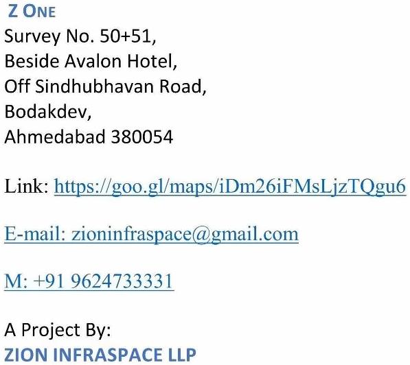  of real estate project Z One located at Bodakdev, Ahmedabad, Gujarat