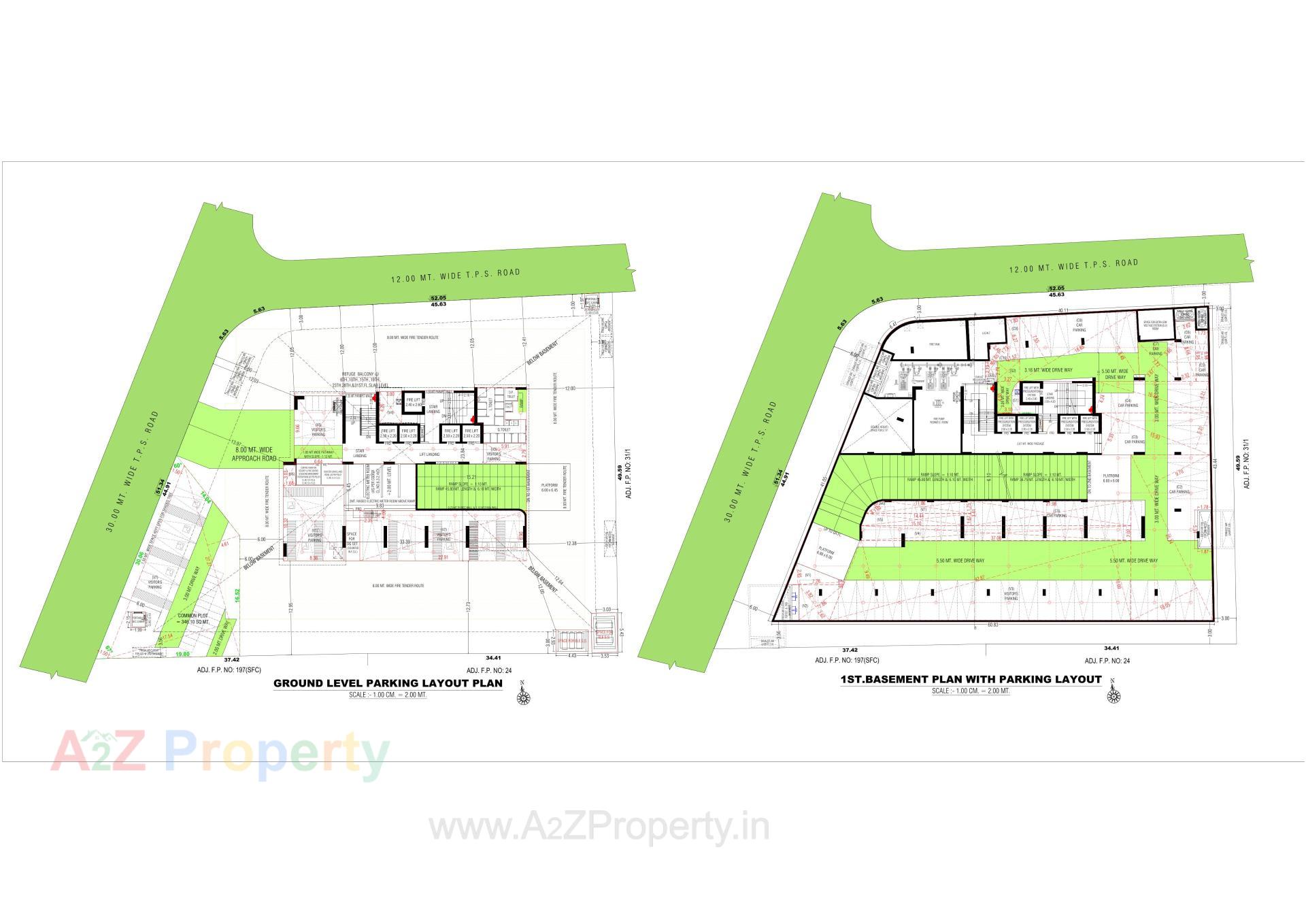 Layout of real estate project Z located at Thaltej, Ahmedabad, Gujarat