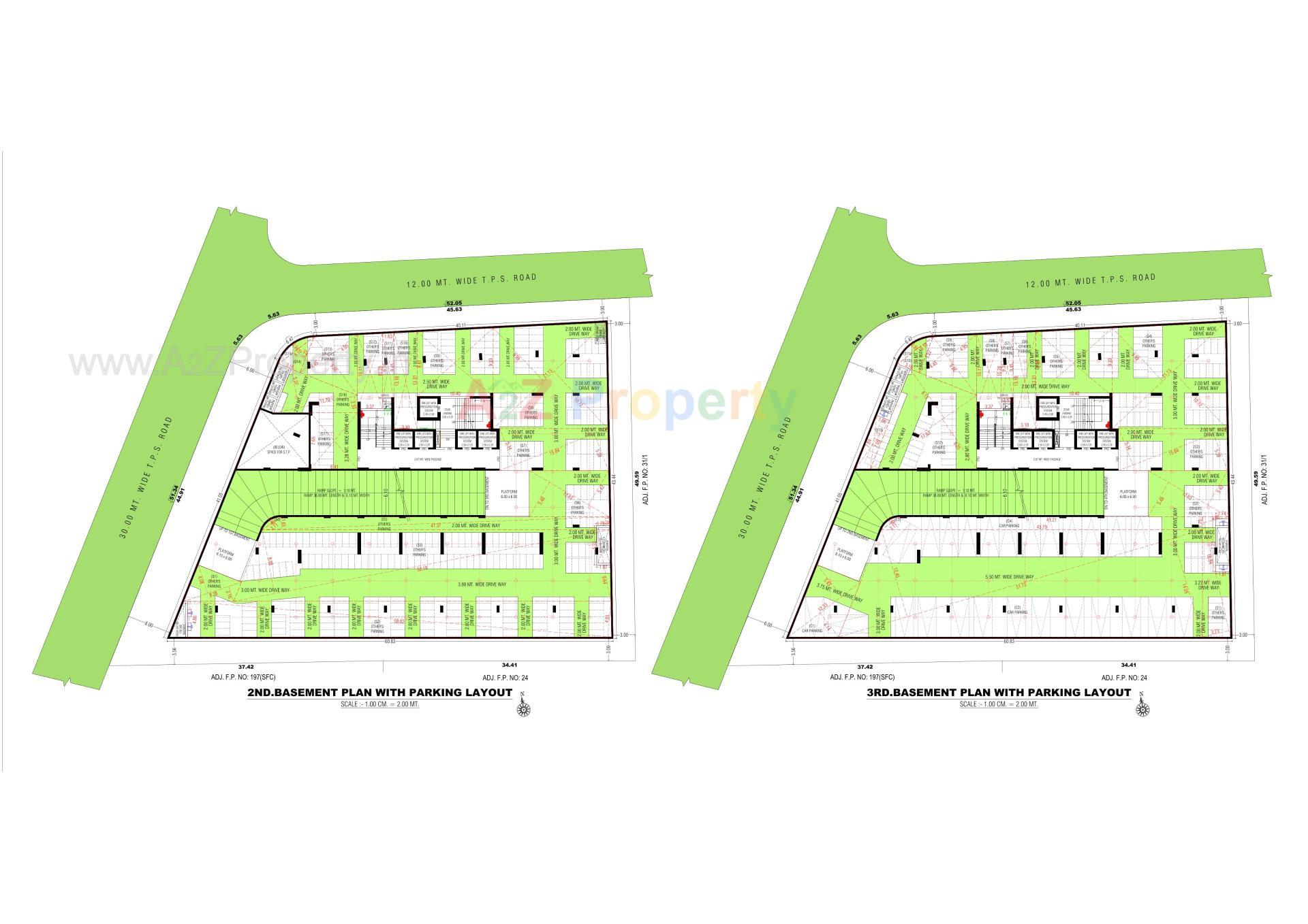 Layout of real estate project Z located at Thaltej, Ahmedabad, Gujarat