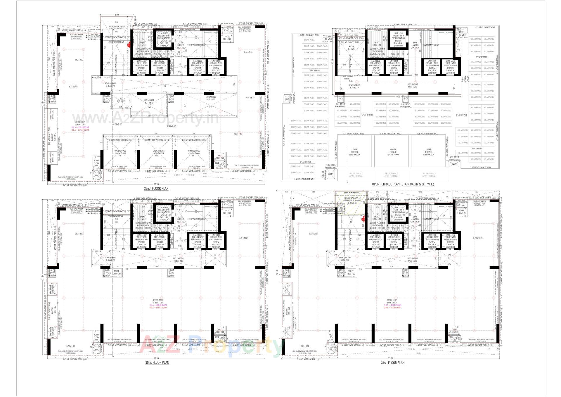 Layout of real estate project Z located at Thaltej, Ahmedabad, Gujarat