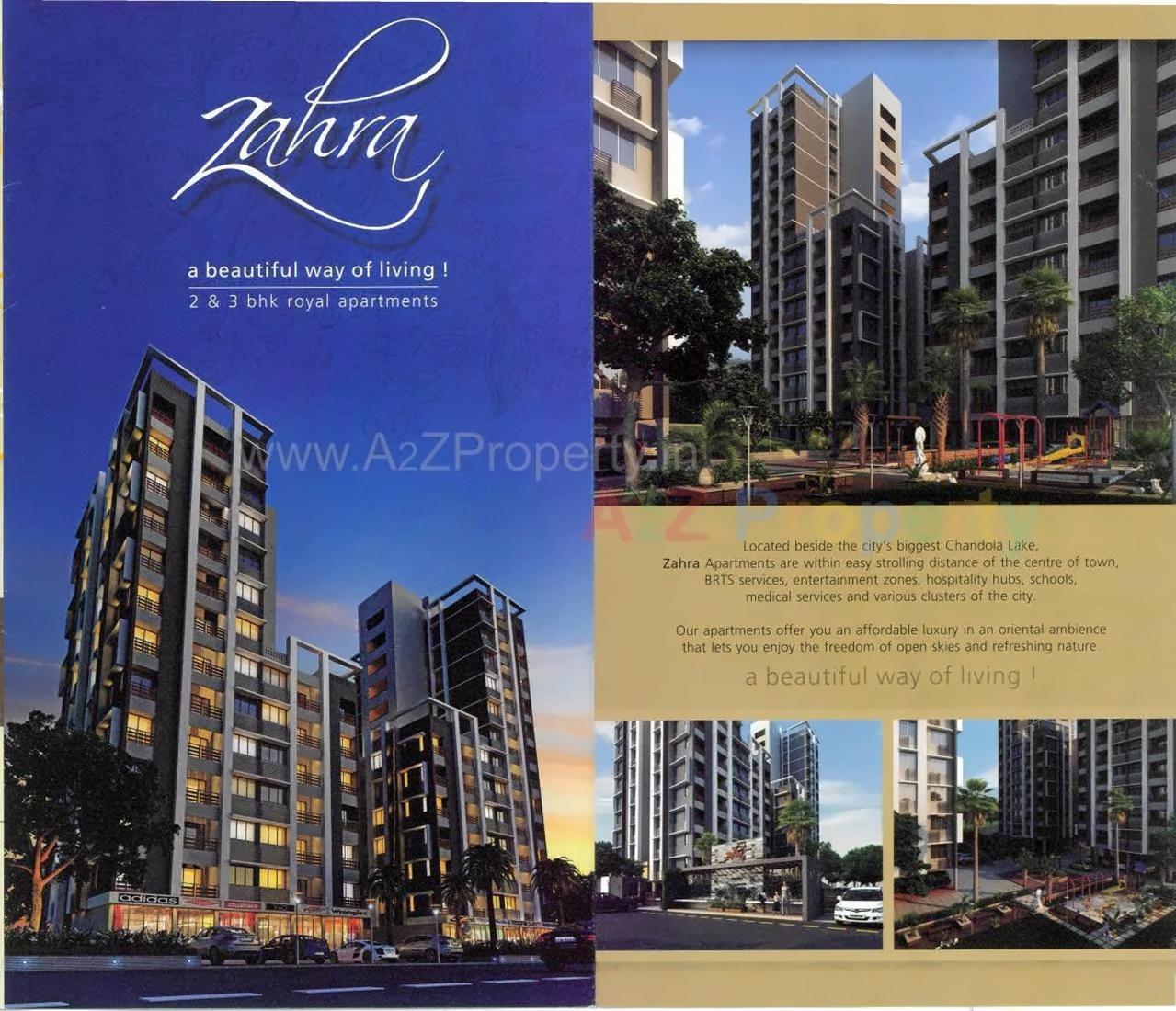 3D Elevation of real estate project Zahra located at Danilimda, Ahmedabad, Gujarat