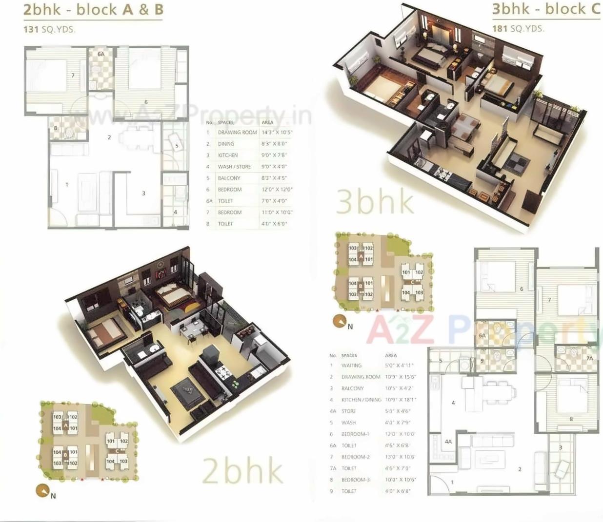 Layout of real estate project Zahra located at Danilimda, Ahmedabad, Gujarat