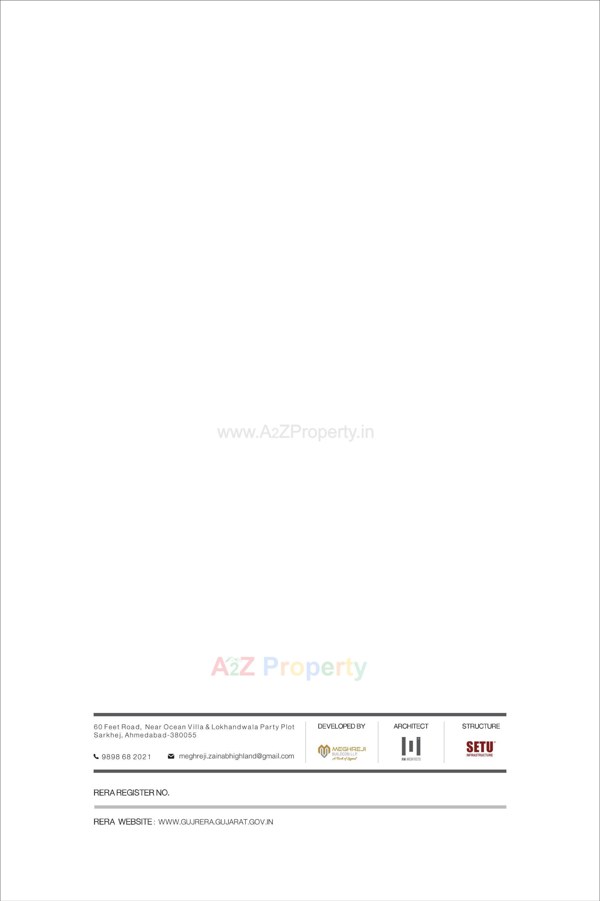  of real estate project Zainab Highland located at Sarkhej, Ahmedabad, Gujarat