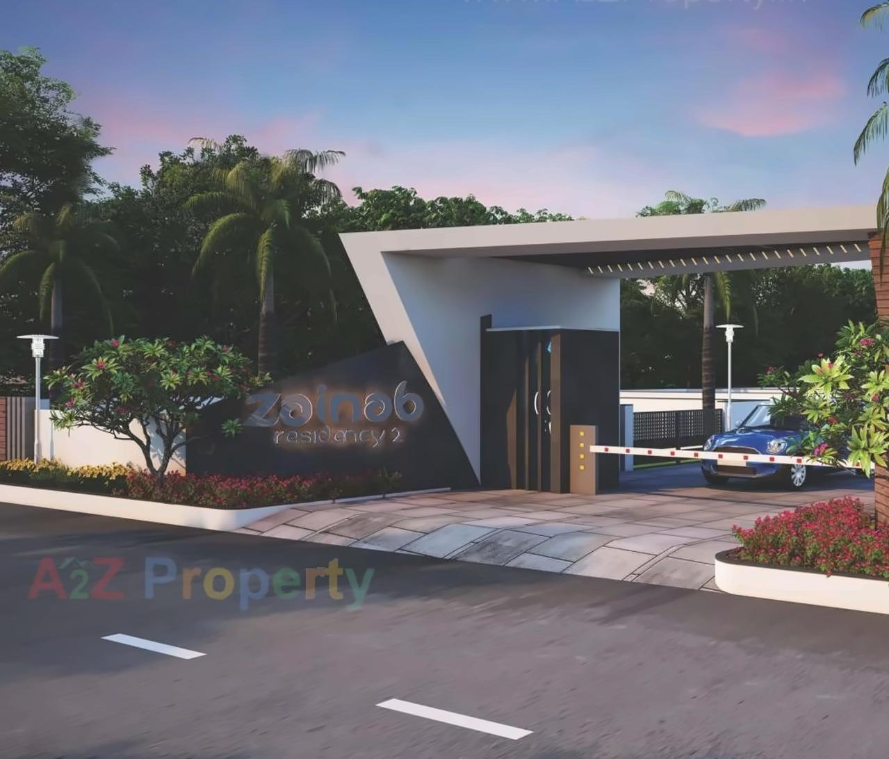 3D Elevation of real estate project Zainab Residency located at Sarkhej, Ahmedabad, Gujarat