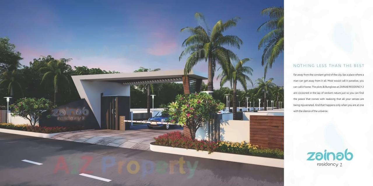 3D Elevation of real estate project Zainab Residency located at Sarkhej, Ahmedabad, Gujarat