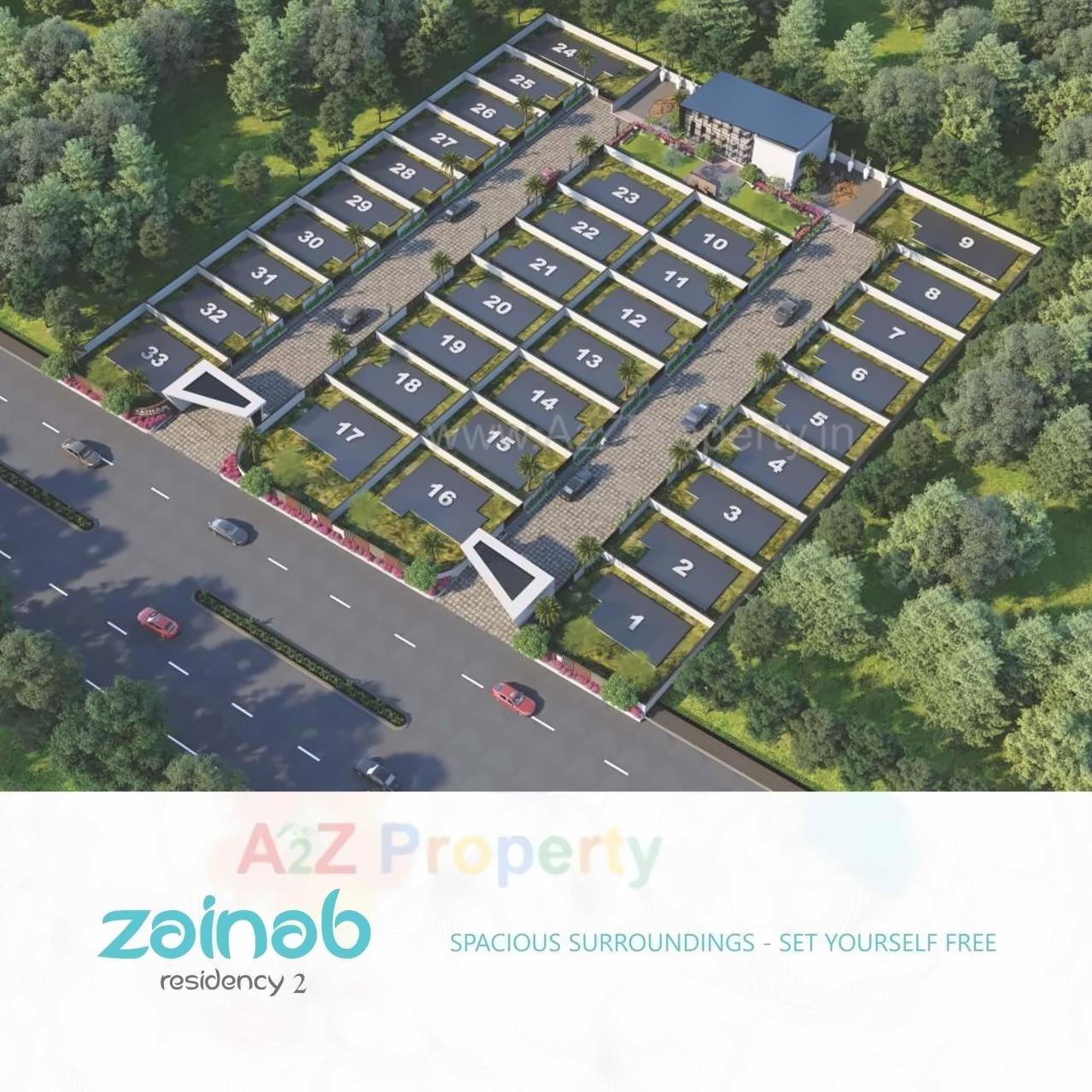 3D Elevation of real estate project Zainab Residency located at Sarkhej, Ahmedabad, Gujarat
