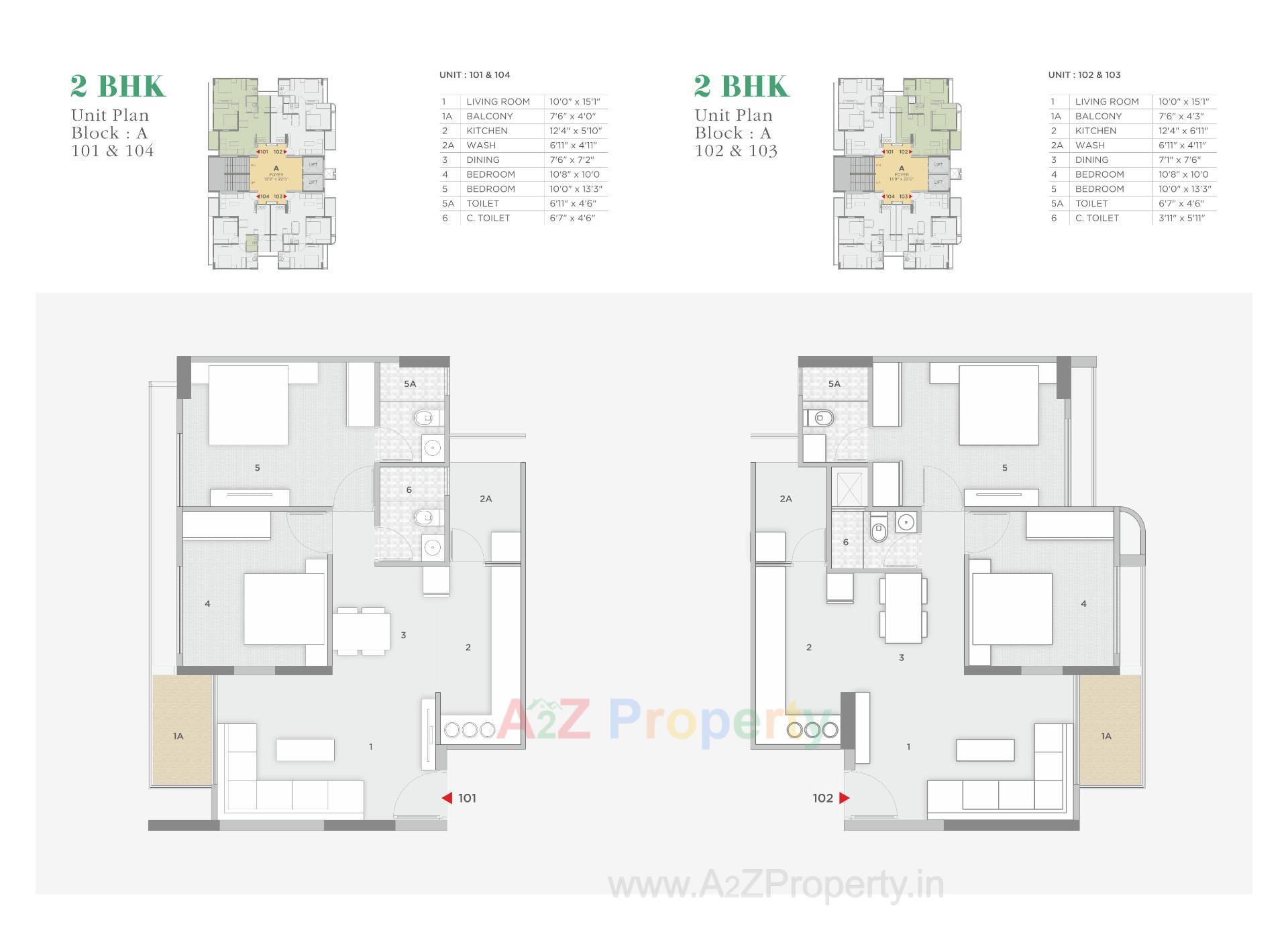 Layout of real estate project Zaveri Greens located at Ghuma, Ahmedabad, Gujarat