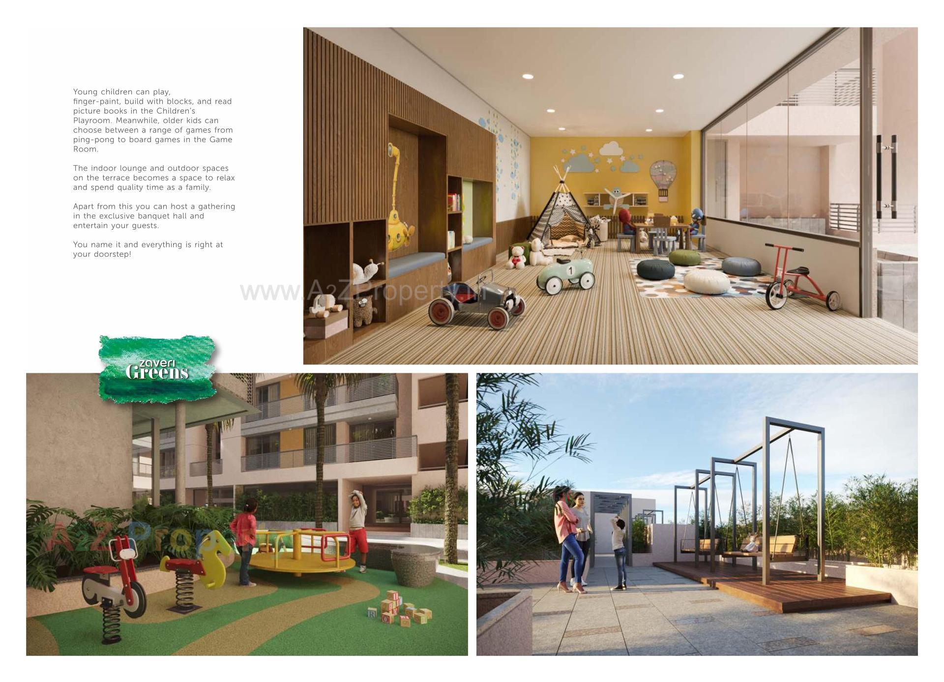 3D Elevation of real estate project Zaveri Greens located at Ghuma, Ahmedabad, Gujarat