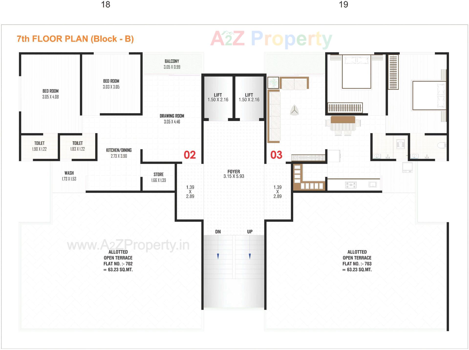 Layout of real estate project Zeon located at Nikol, Ahmedabad, Gujarat