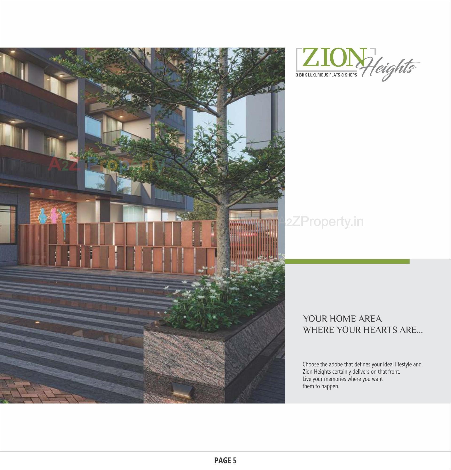 3D Elevation of real estate project Zion Heights located at Vastral, Ahmedabad, Gujarat
