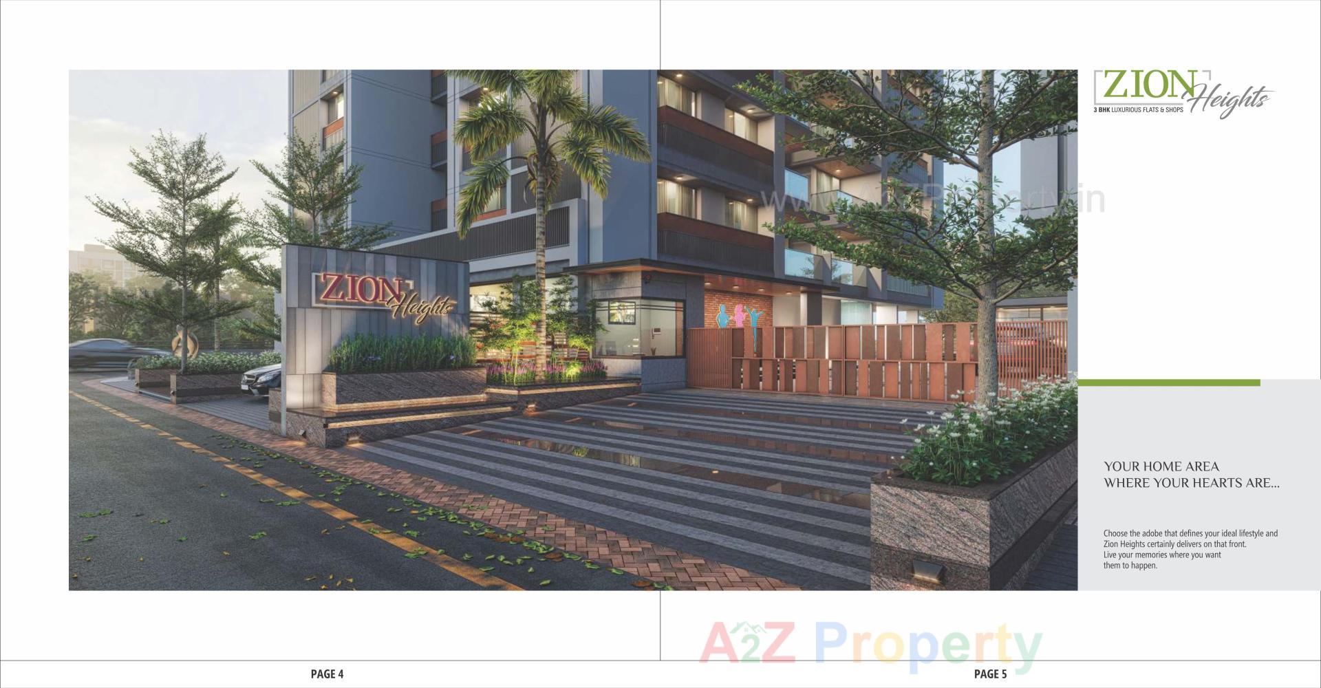 3D Elevation of real estate project Zion Heights located at Vastral, Ahmedabad, Gujarat