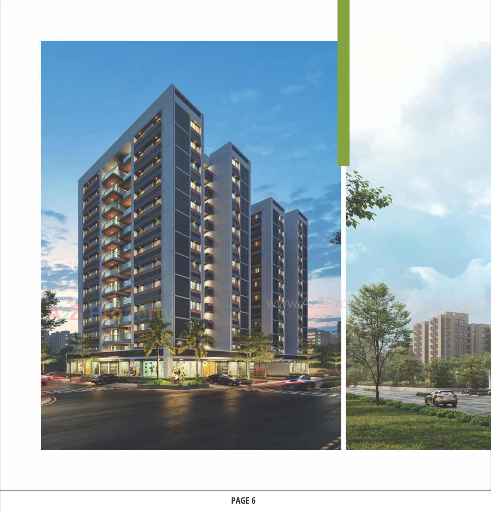 3D Elevation of real estate project Zion Heights located at Vastral, Ahmedabad, Gujarat