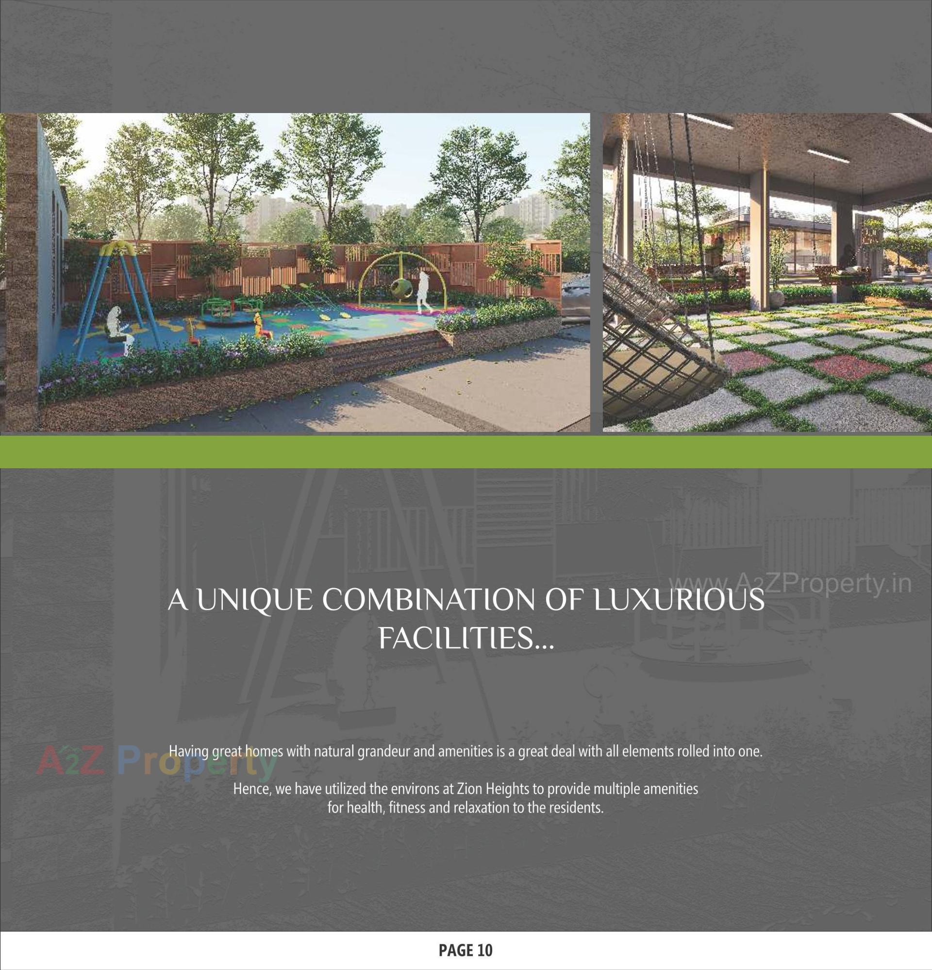 3D Elevation of real estate project Zion Heights located at Vastral, Ahmedabad, Gujarat