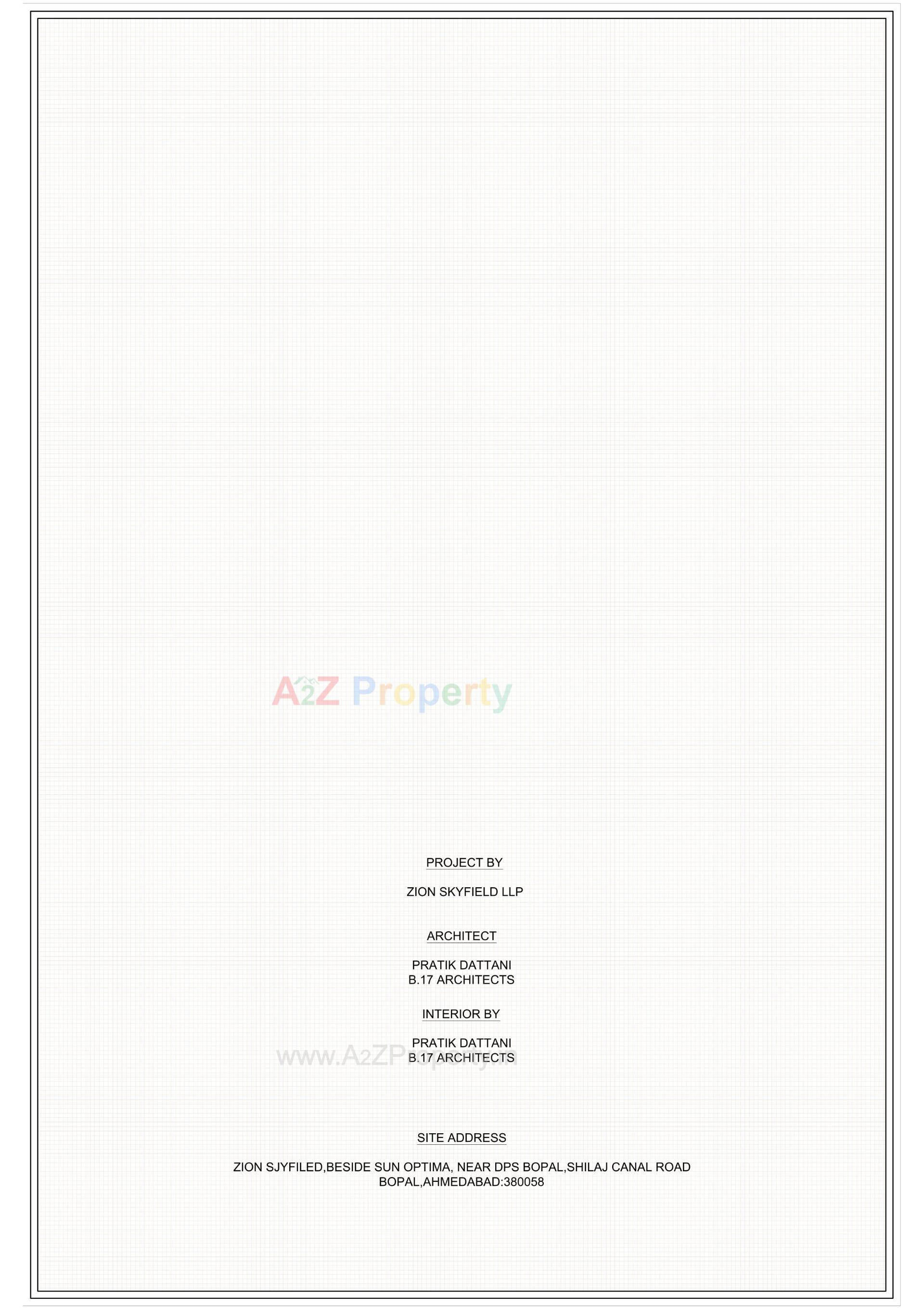  of real estate project Zion Skyfield located at Bopal, Ahmedabad, Gujarat