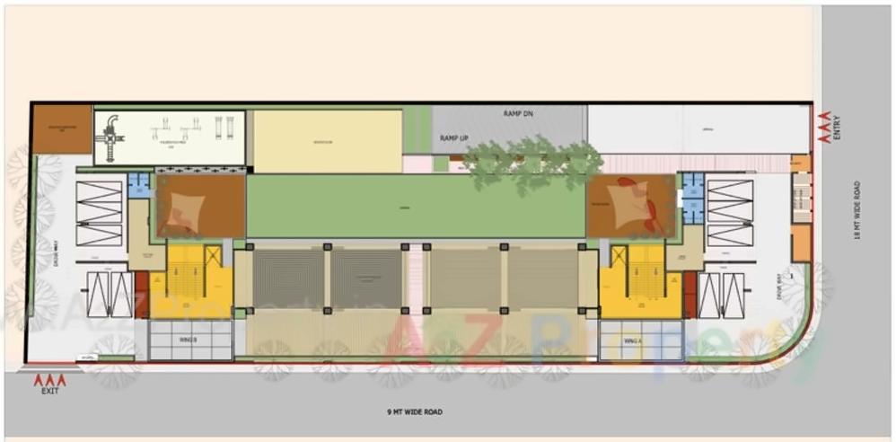 Layout of real estate project Zion Windfield located at Shilaj, Ahmedabad, Gujarat