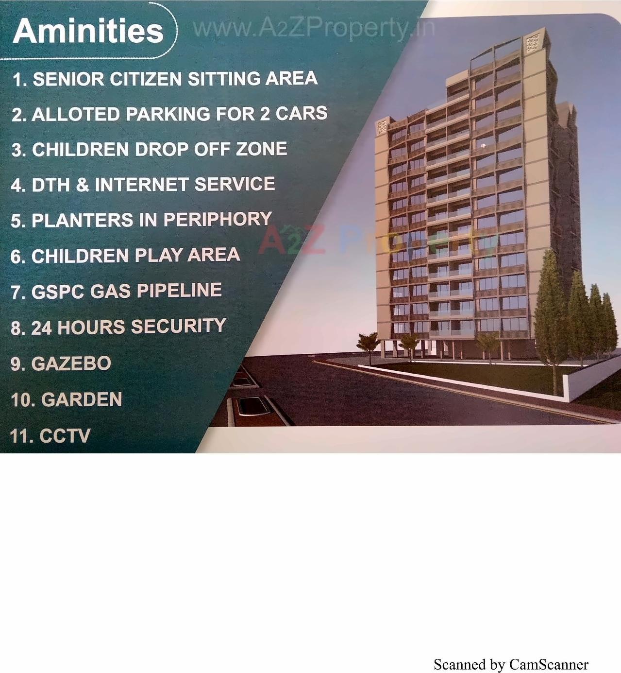 3D Elevation of real estate project Zircon Classic located at Koteshwar, Ahmedabad, Gujarat
