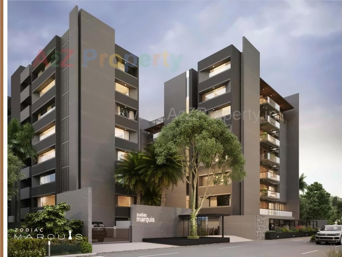 3D Elevation of real estate project Zodiac Marquis located at Bodakdev, Ahmedabad, Gujarat