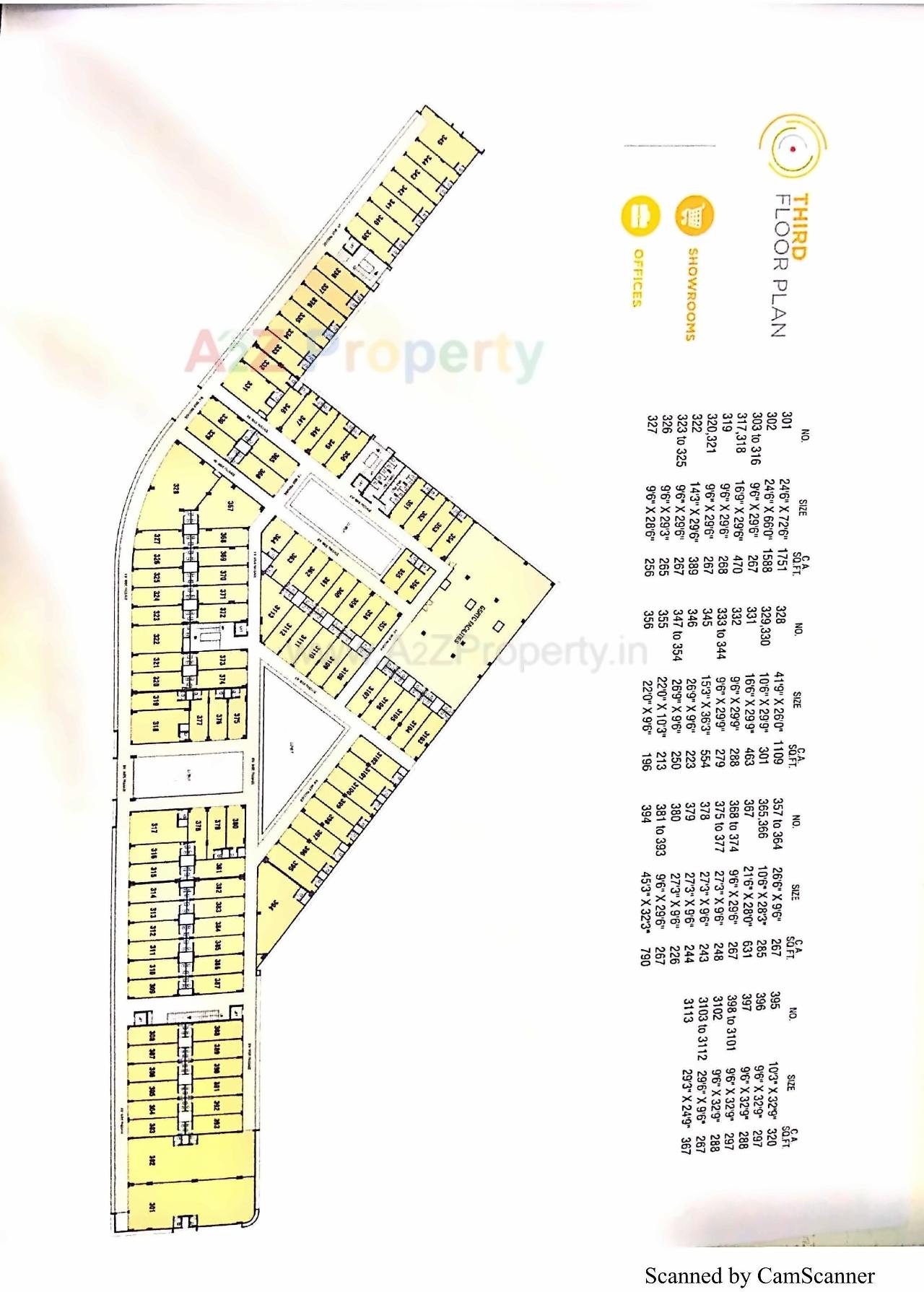 Layout of real estate project Amreli City Center located at Amreli, Amreli, Gujarat