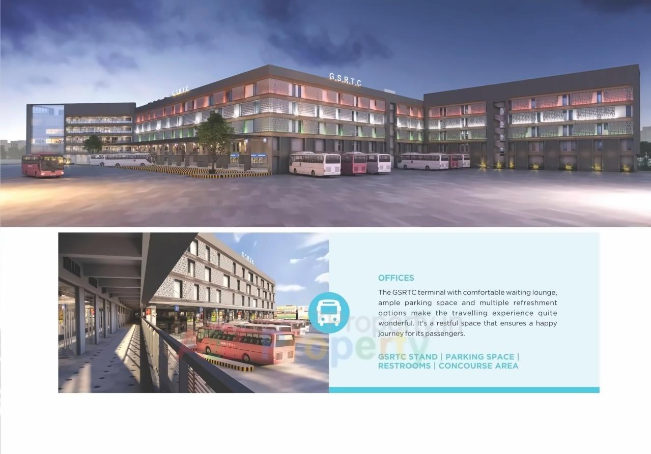 3D Elevation of real estate project Amreli City Center located at Amreli, Amreli, Gujarat