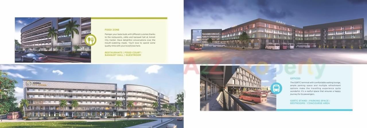 3D Elevation of real estate project Amreli City Center located at Amreli, Amreli, Gujarat