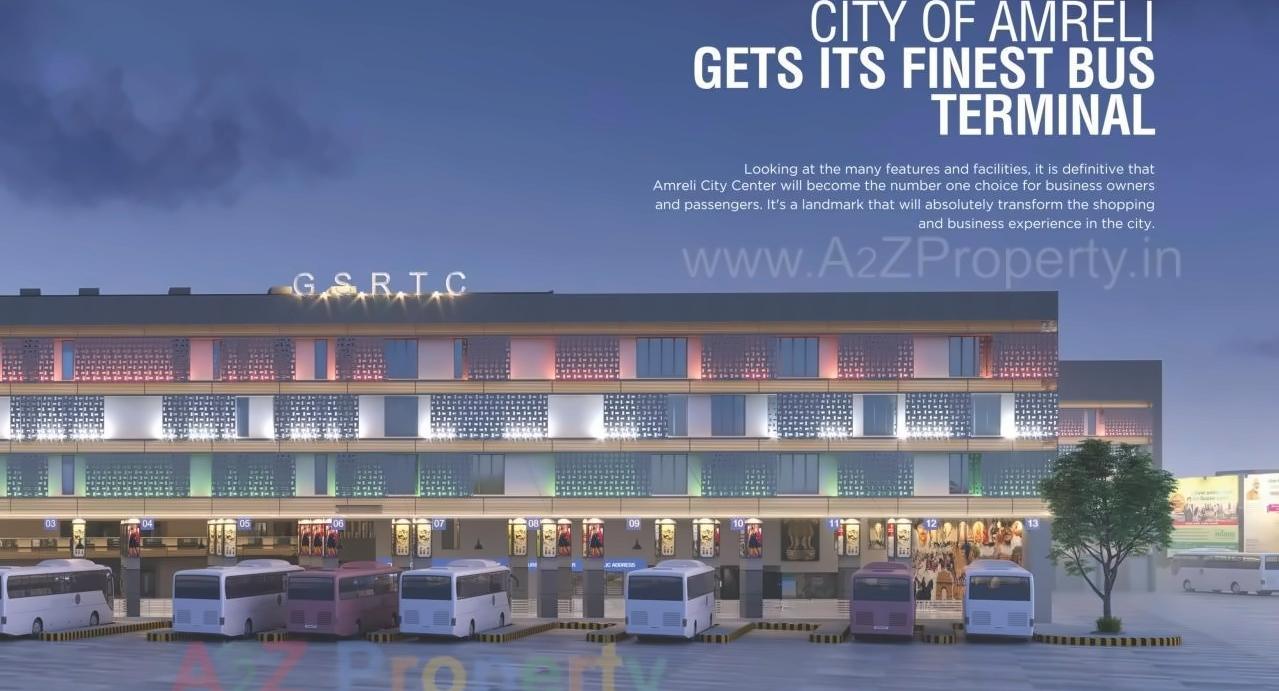 3D Elevation of real estate project Amreli City Center located at Amreli, Amreli, Gujarat
