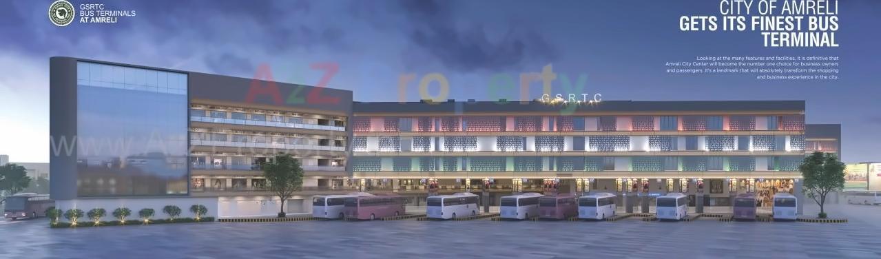 3D Elevation of real estate project Amreli City Center located at Amreli, Amreli, Gujarat