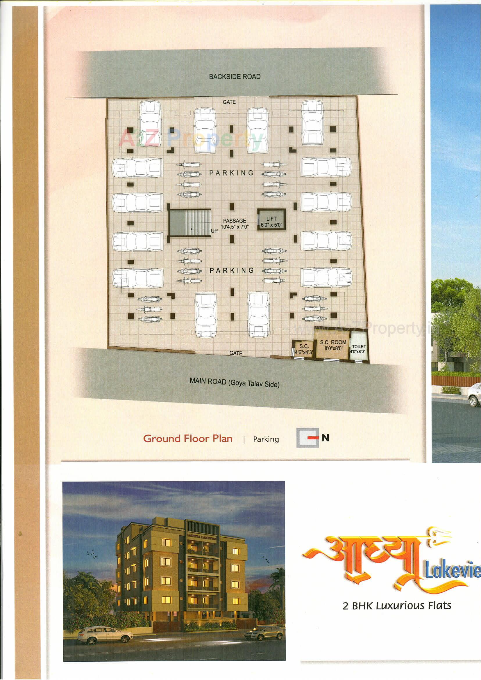 Layout of real estate project Aadhya Lakeview located at Anand, Anand, Gujarat