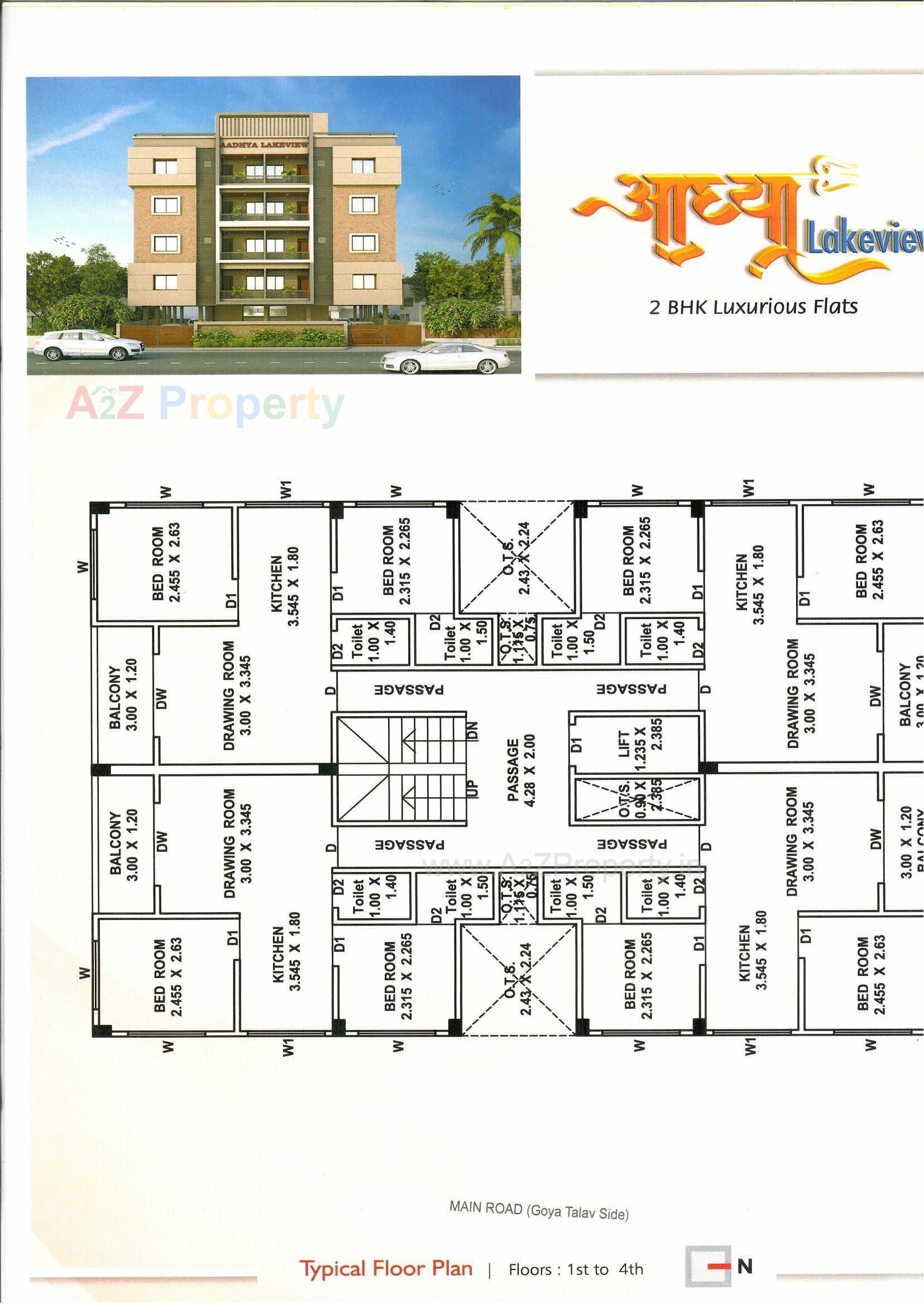 Layout of real estate project Aadhya Lakeview located at Anand, Anand, Gujarat