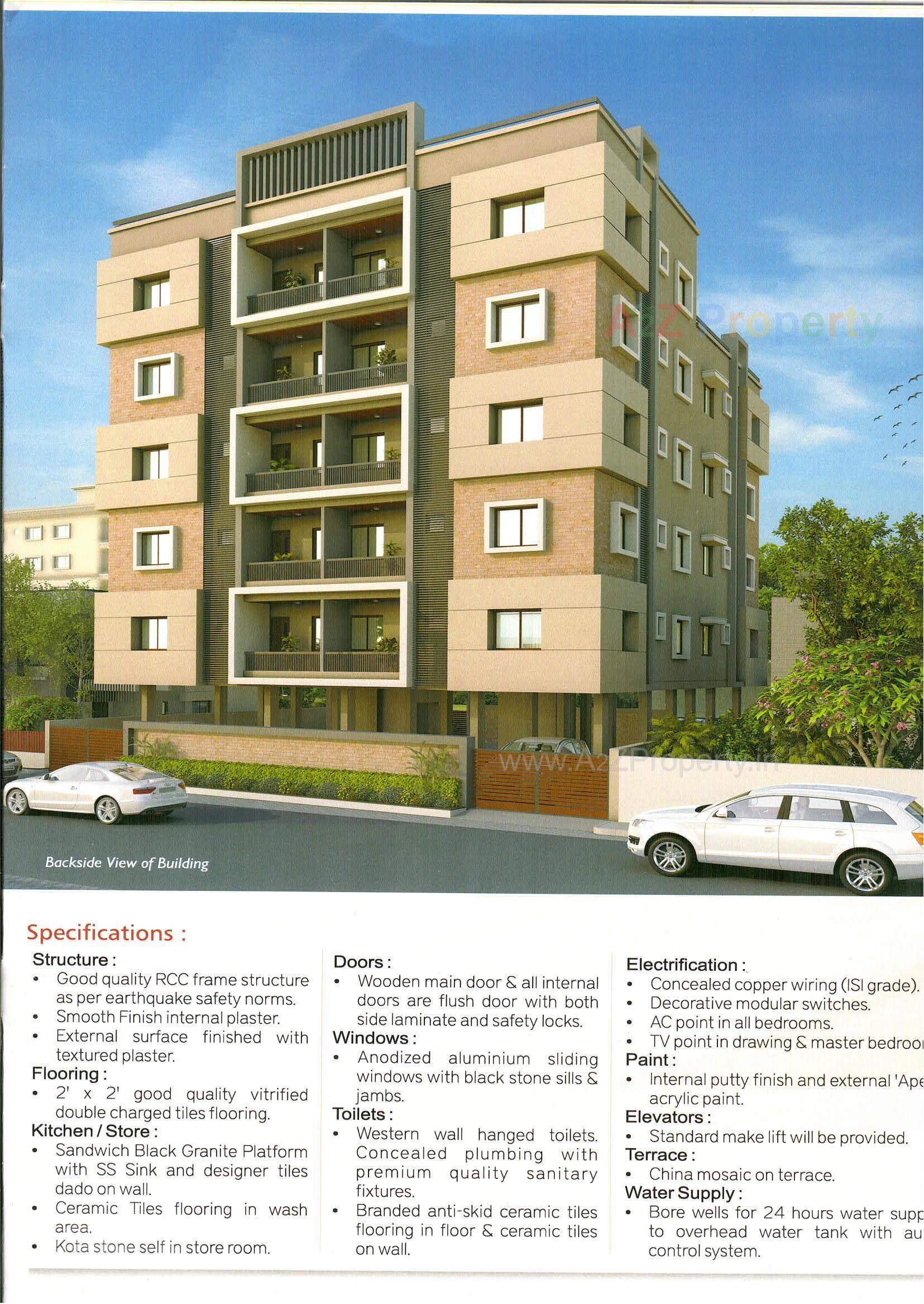 3D Elevation of real estate project Aadhya Lakeview located at Anand, Anand, Gujarat