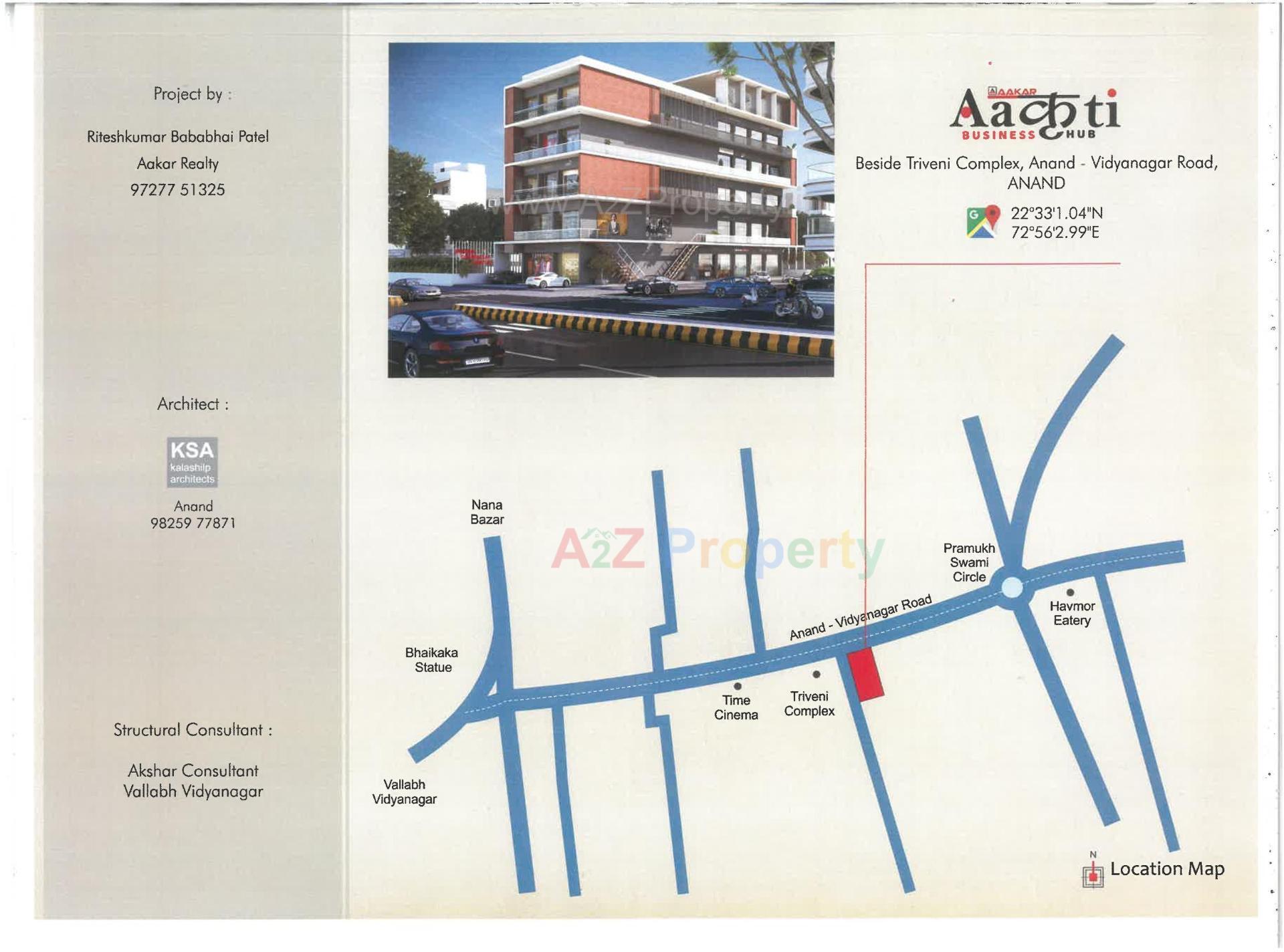  of real estate project Aakruti Business Hub located at Bakrol, Anand, Gujarat