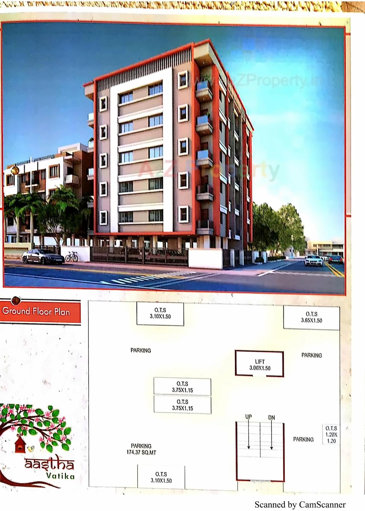 Layout of real estate project Aastha Vatika located at Vallabh-vidhyanagar, Anand, Gujarat
