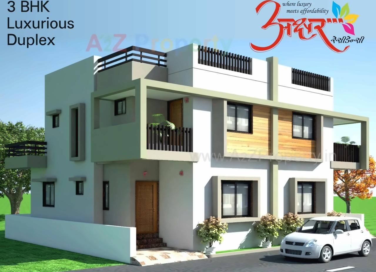 3D Elevation of real estate project Akshar Residency located at Umreth, Anand, Gujarat