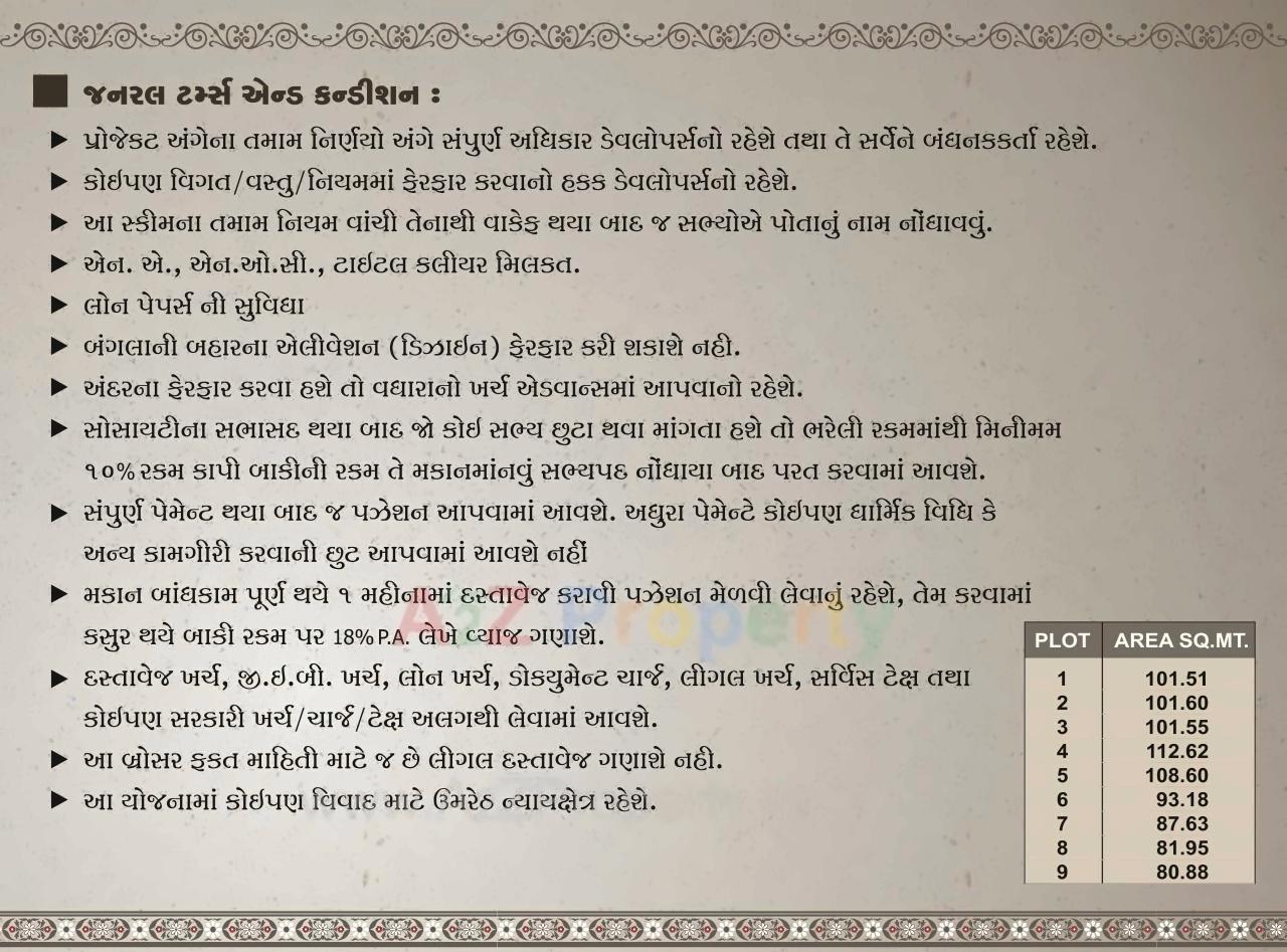  of real estate project Akshar Residency located at Umreth, Anand, Gujarat