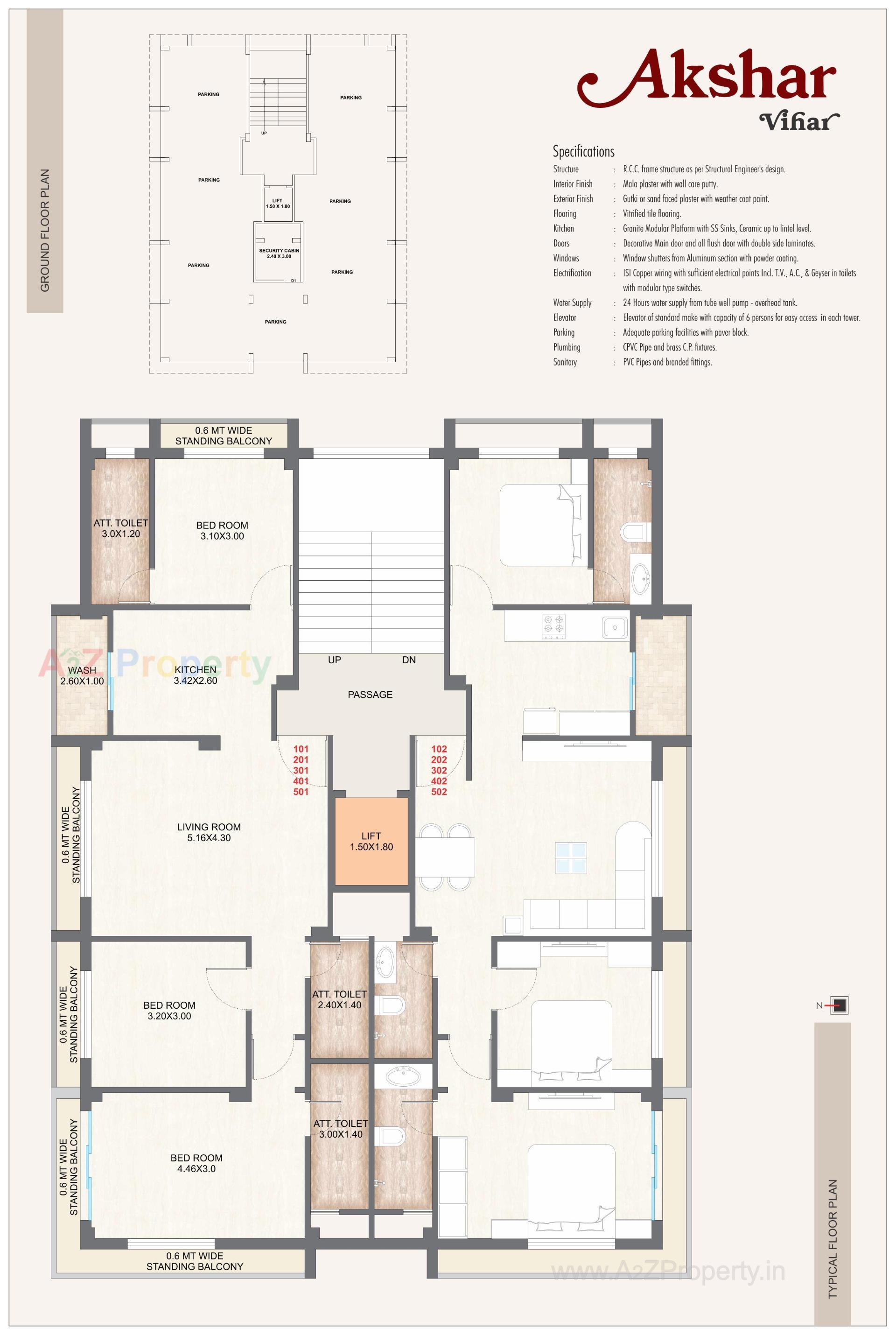 Layout of real estate project Akshar Vihar located at Vallabh-vidhya Nagar , Anand, Gujarat
