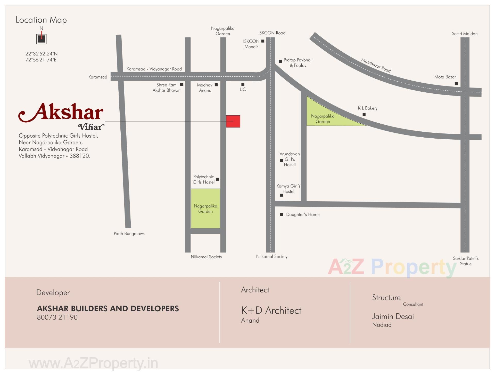  of real estate project Akshar Vihar located at Vallabh-vidhya Nagar , Anand, Gujarat