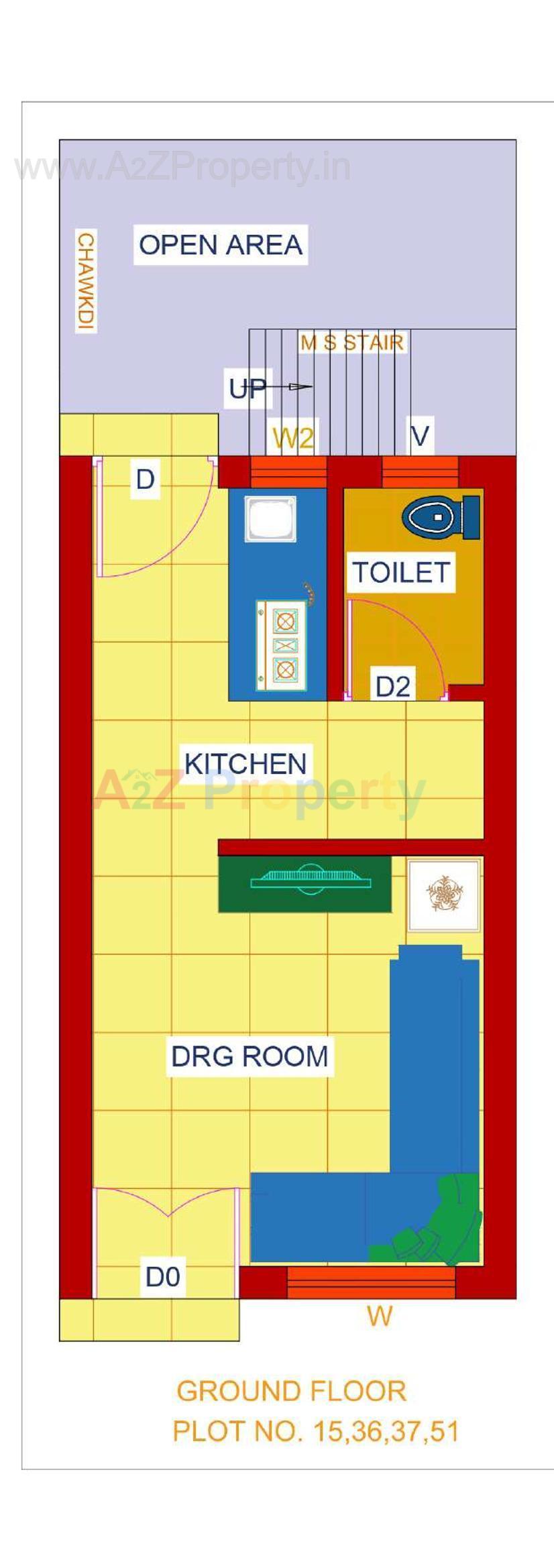Layout of real estate project Akshdeep Residency located at Karamsad, Anand, Gujarat