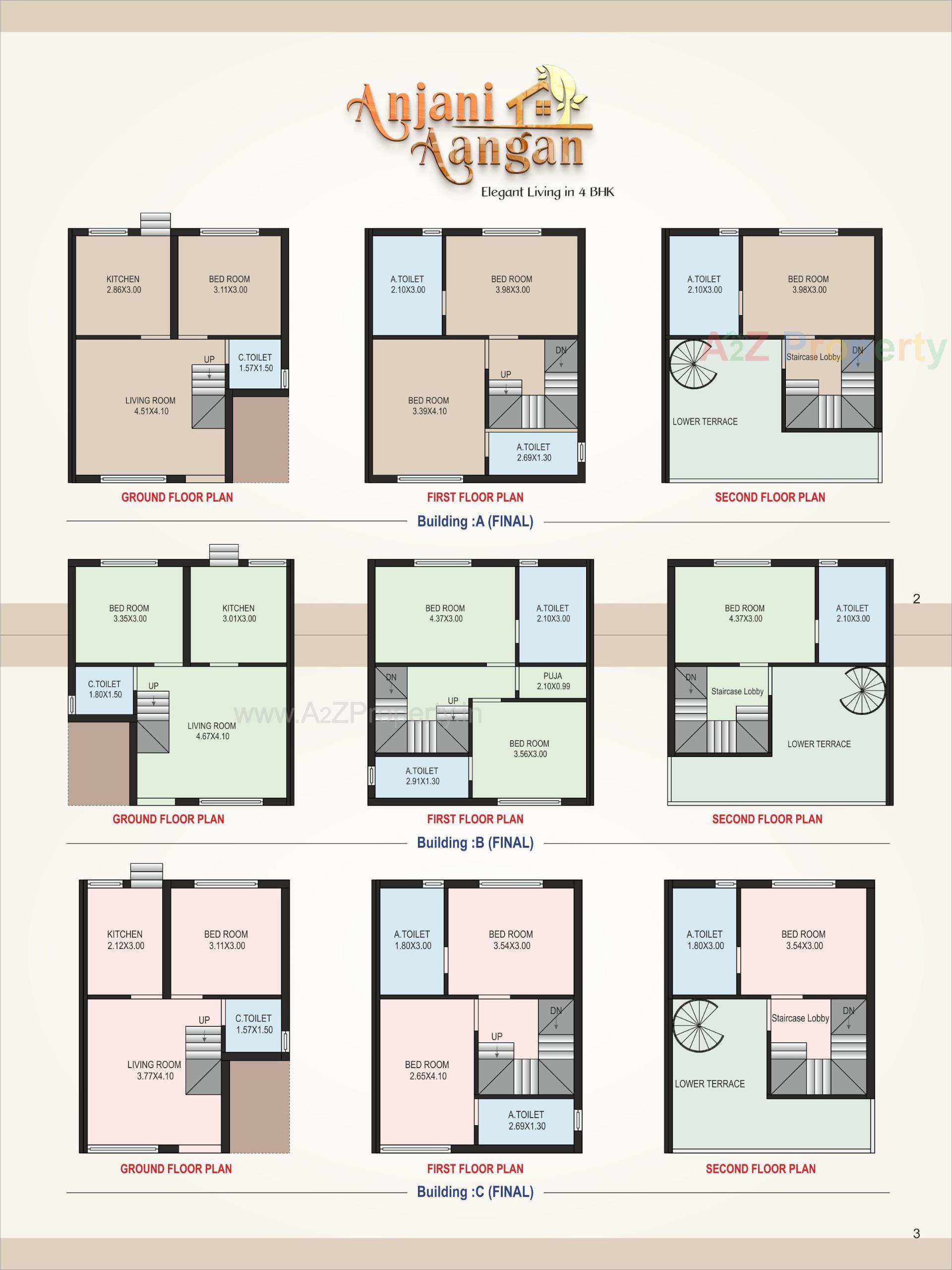 Layout of real estate project Anjani Aangan located at Anand, Anand, Gujarat