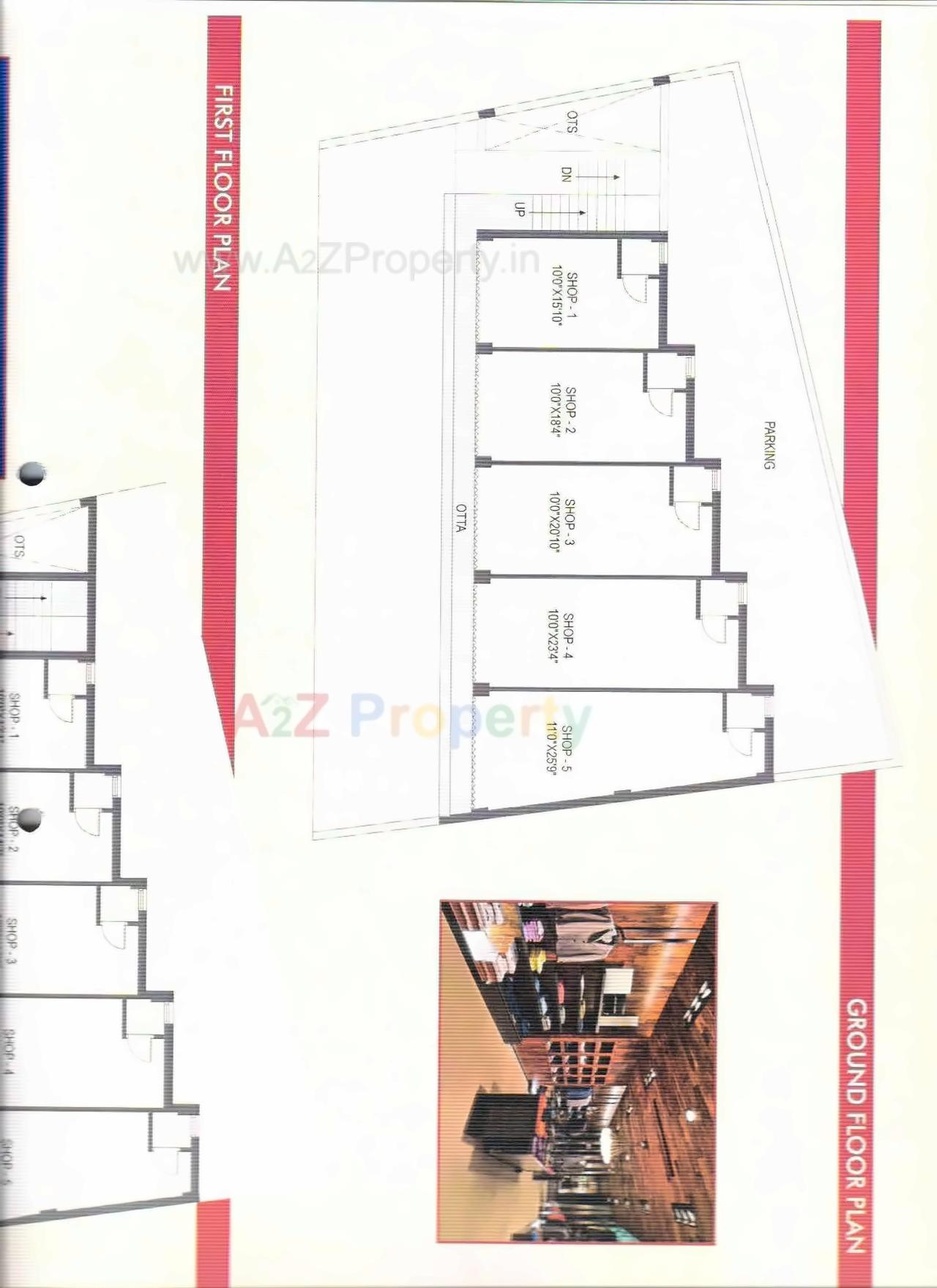 Layout of real estate project Anu Shambhu Complex located at Karamsad, Anand, Gujarat