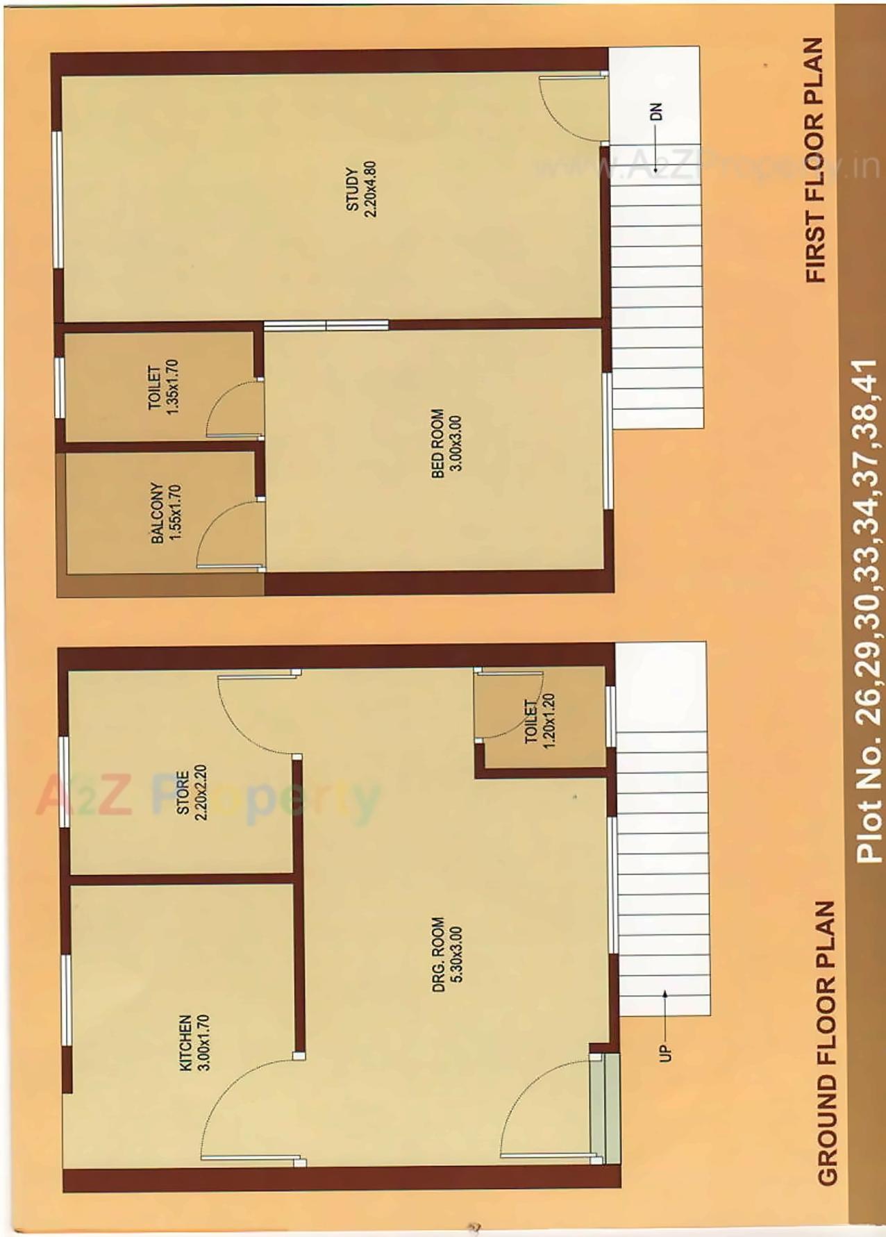 Layout of real estate project Anushambhu Residency located at Karamsad, Anand, Gujarat
