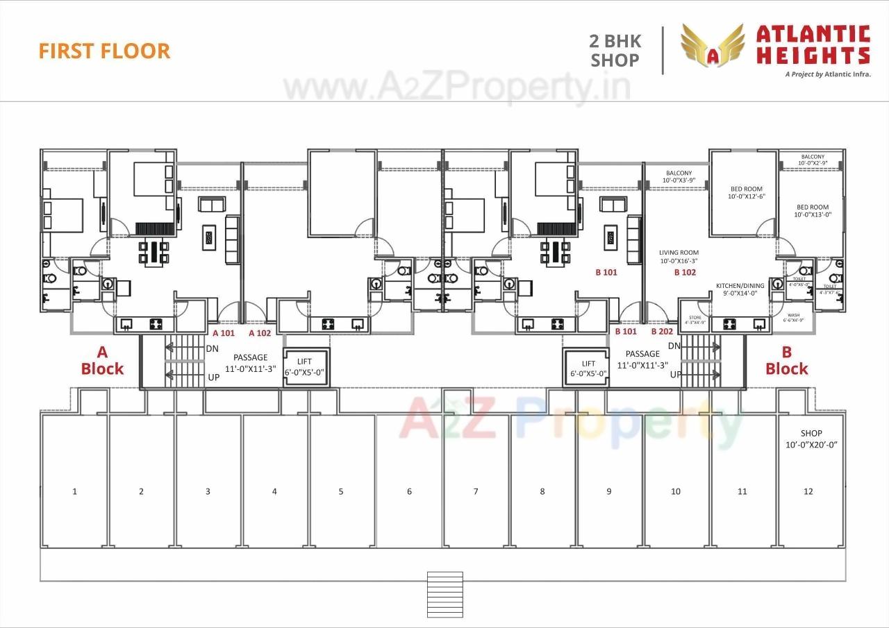 Layout of real estate project Atlantic Hieghts located at Anand, Anand, Gujarat