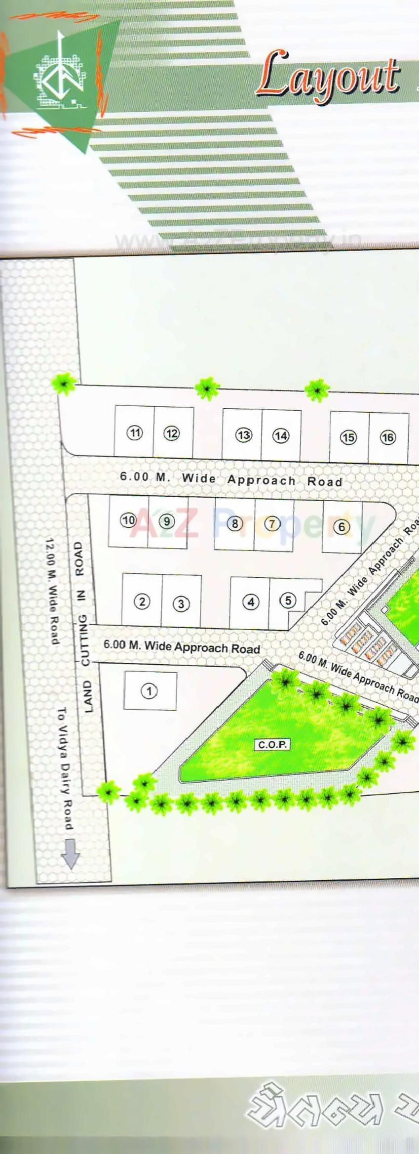 Layout of real estate project Chaitanya Ananda located at Anand, Anand, Gujarat