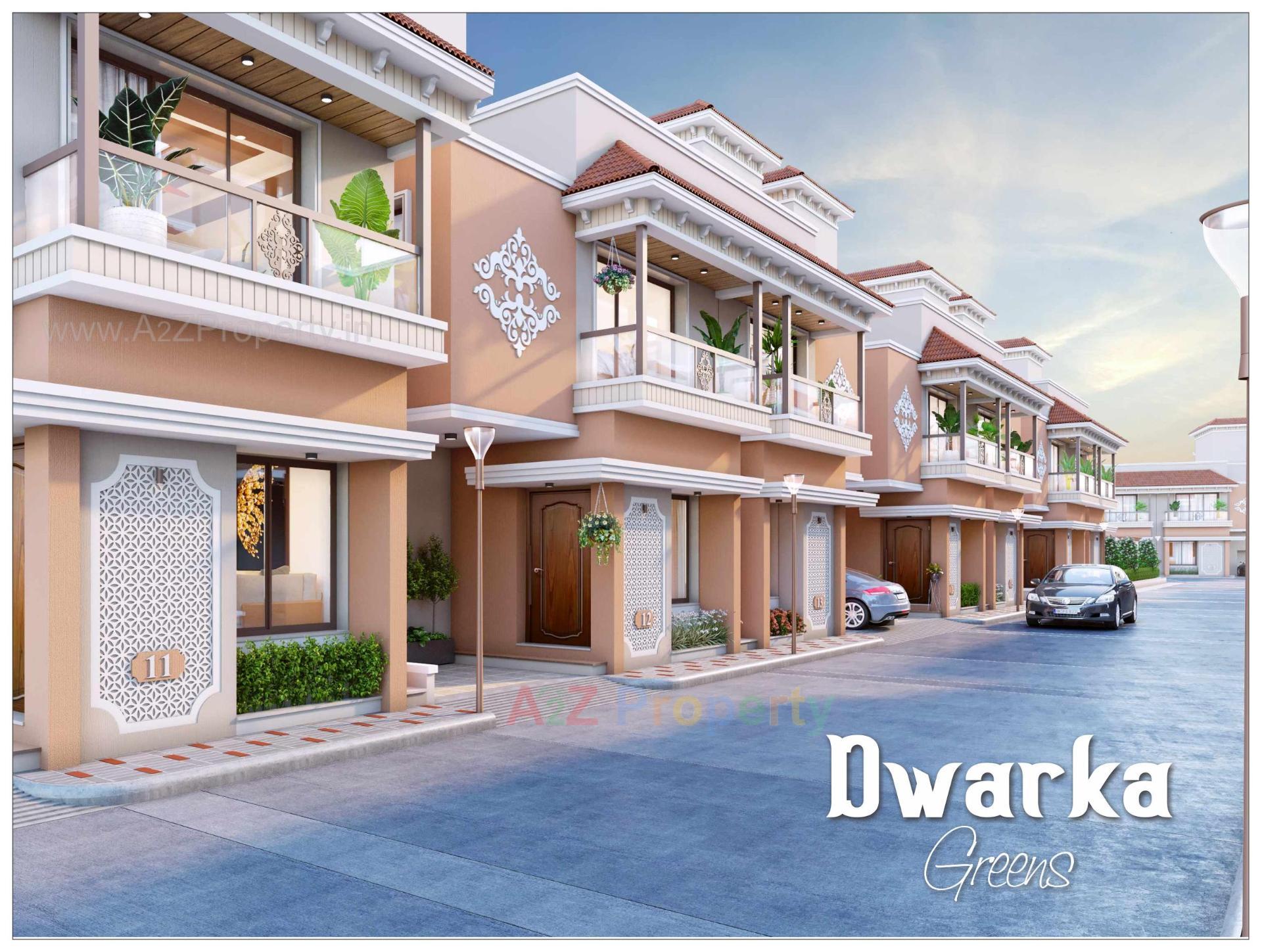 3D Elevation of real estate project Dwarka Greens located at Bakrol, Anand, Gujarat