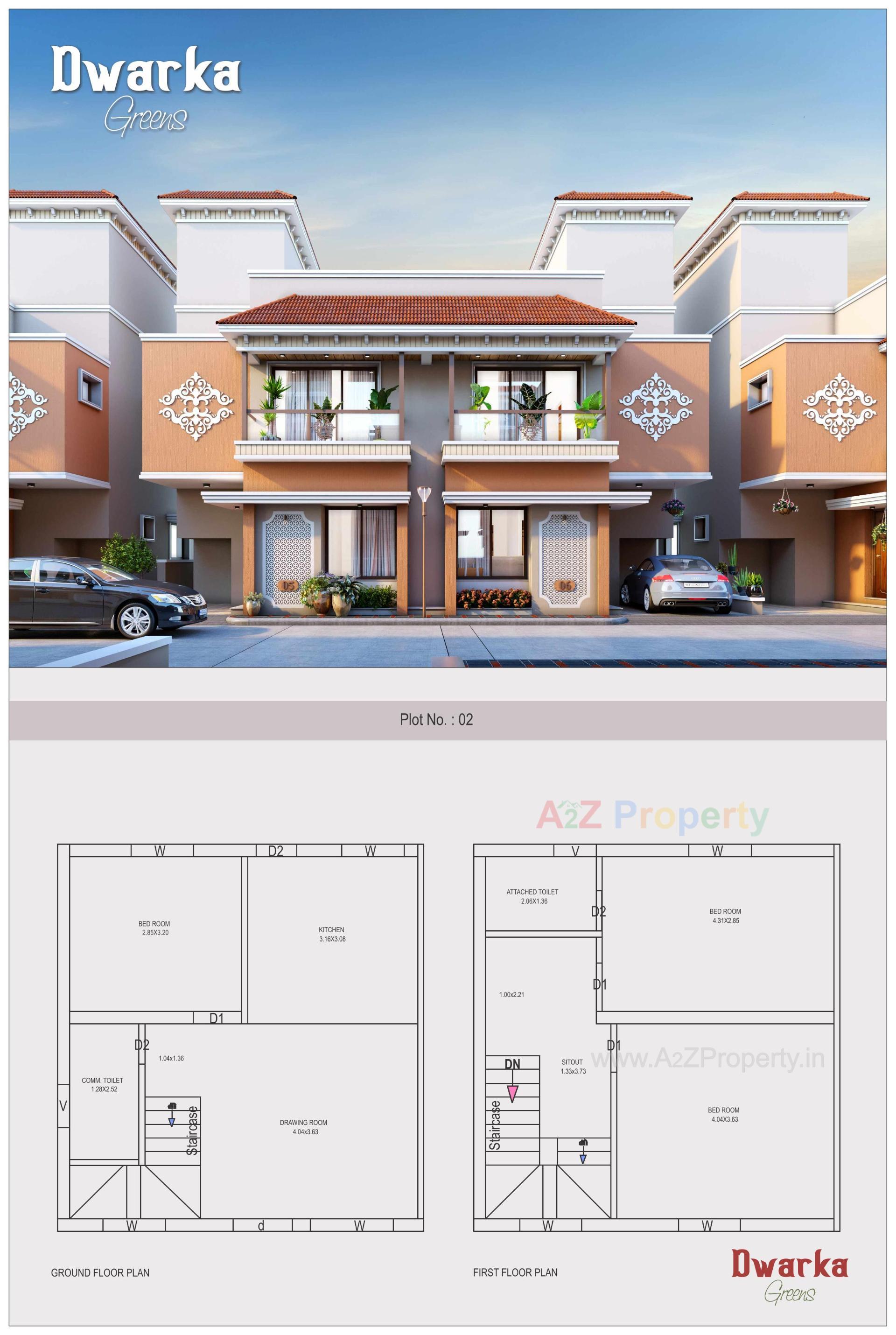  of real estate project Dwarka Greens located at Bakrol, Anand, Gujarat