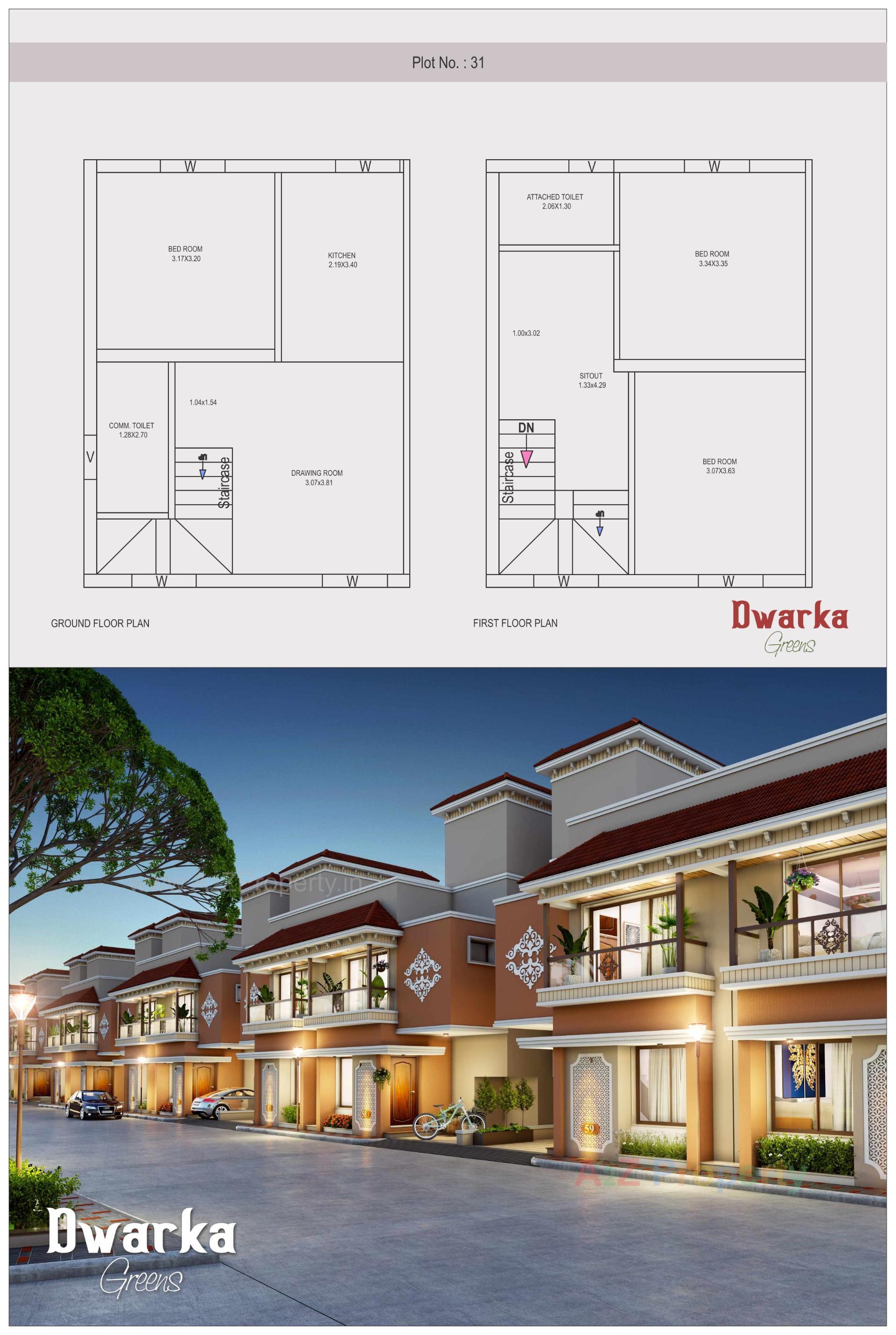  of real estate project Dwarka Greens located at Bakrol, Anand, Gujarat